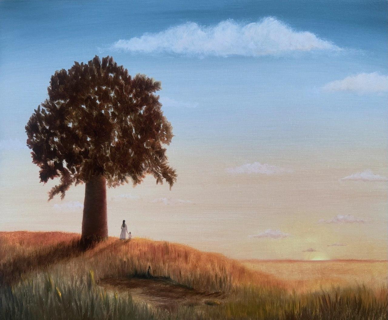 N207 , 50x60cm, Öl auf Leinwand – Art von Lana Bergh