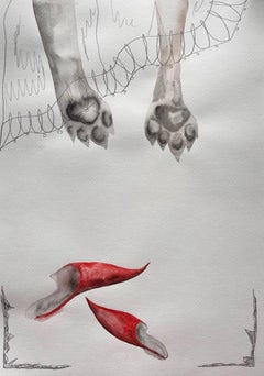 Loba, 40x30 cm, Acuarela, papel, lápiz