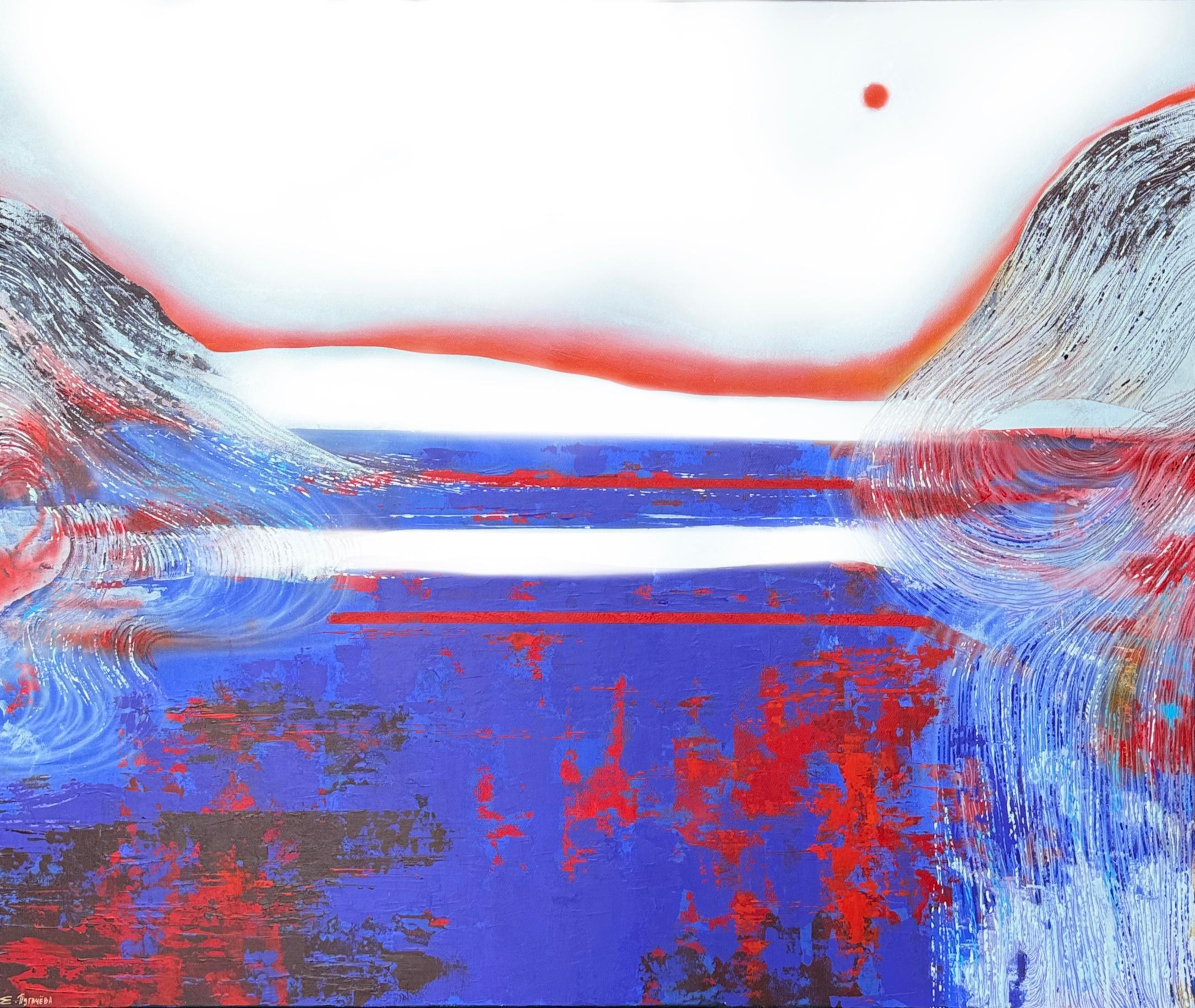Nebel, 100x120 cm, Acryl  auf Leinwand