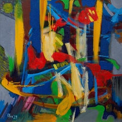 Humeur du soir  60x60cm, huile sur toile