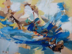 Un signe avant-coureur du printemps  75x100 cm, huile sur toile