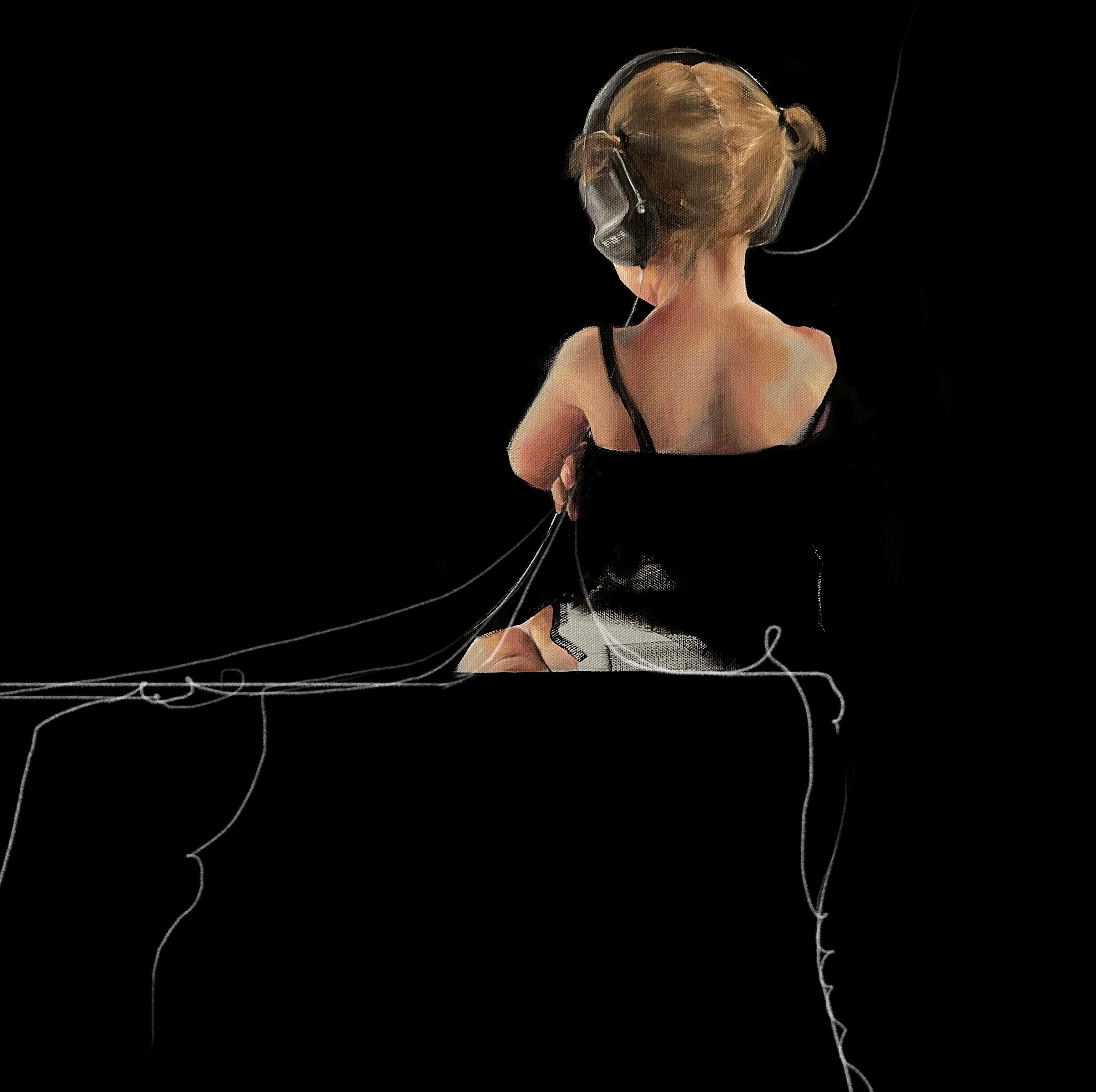 Liaison, tela / olio 130x120 cm - Art Contemporaneo di Lana Stalnaya
