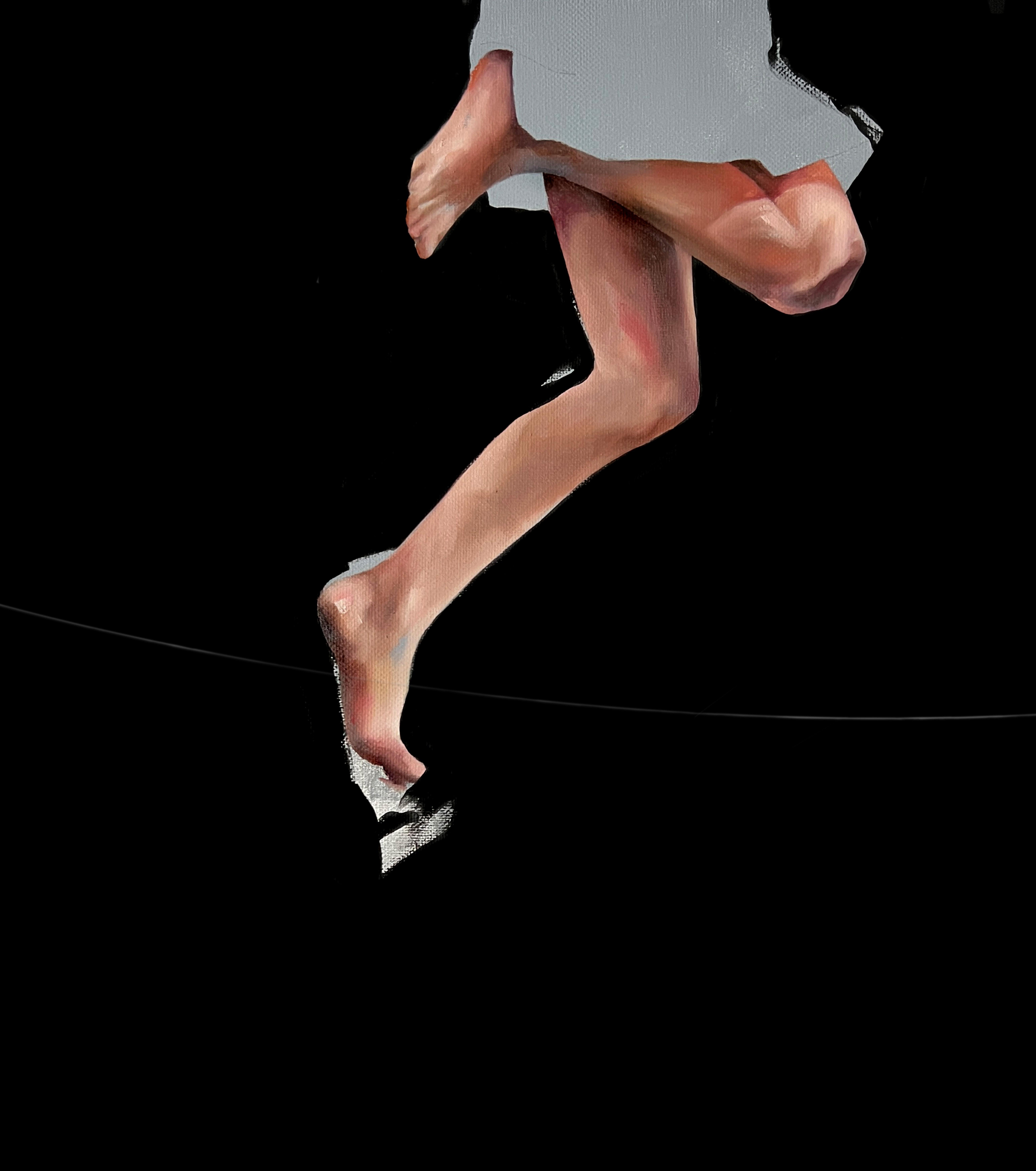 Giochi sull'abisso , tela / olio 80x120 cm - Art Contemporaneo di Lana Stalnaya