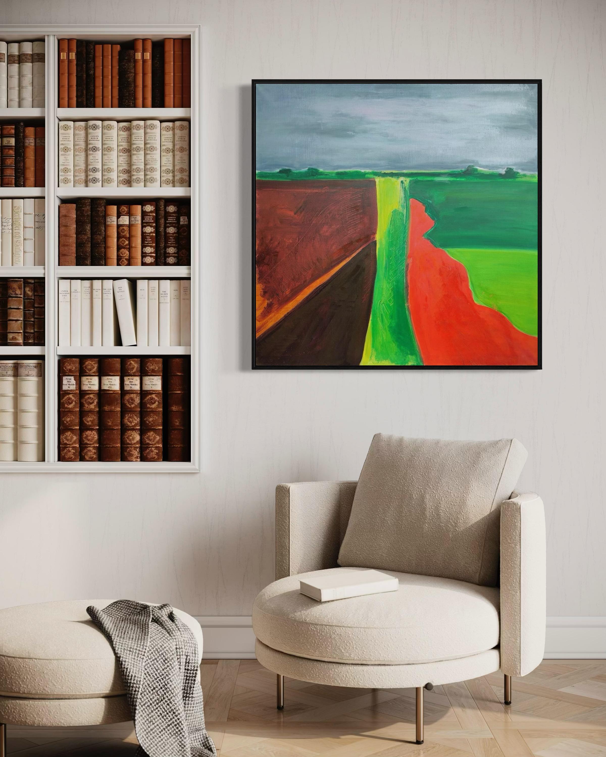 View of the forest , 100x100 cm, oil, canvas For Sale 5