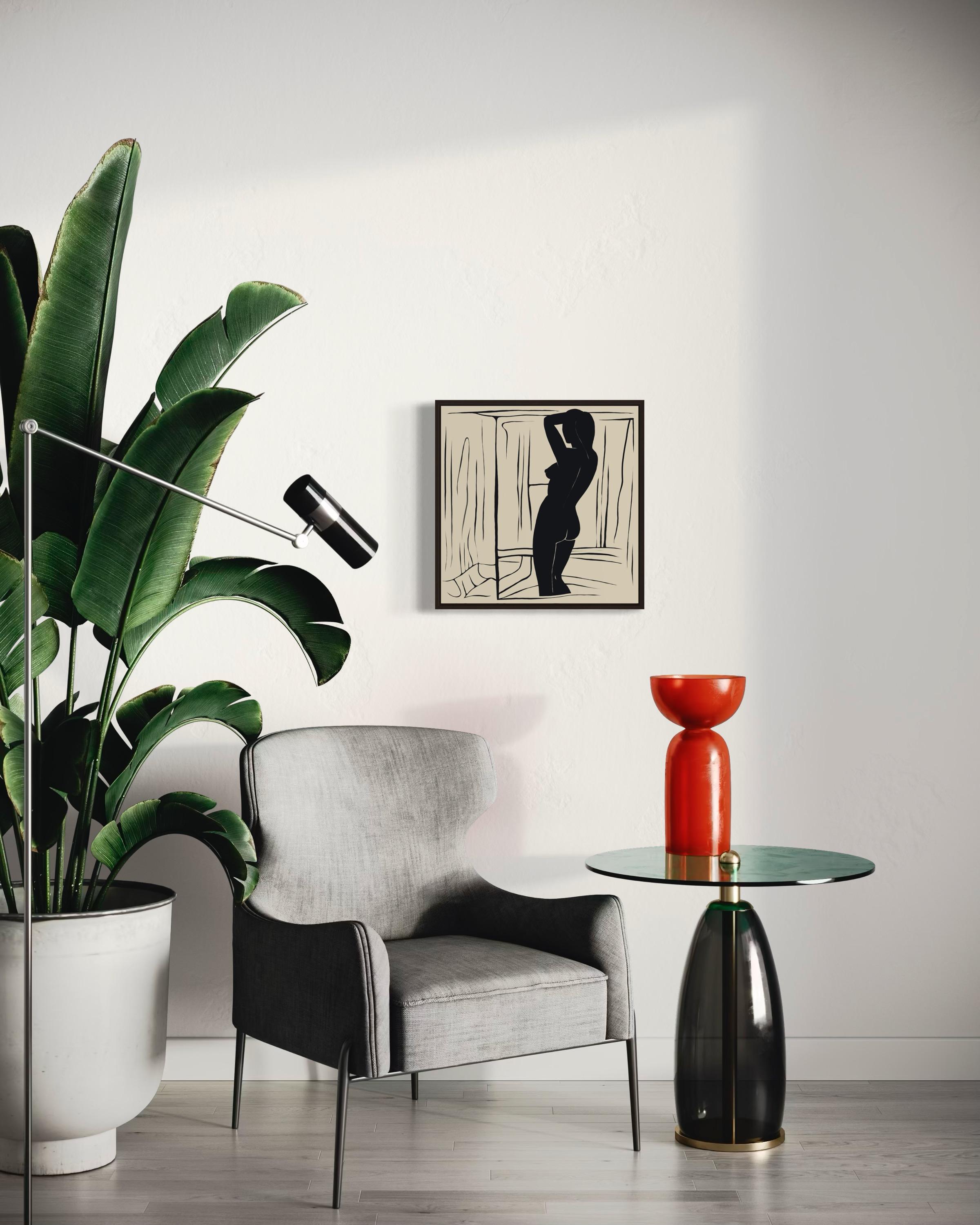Akt, 50x50cm, Druck auf Leinwand, Auflage 20 Stück. im Angebot 5