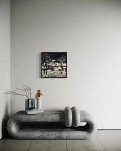Landschaft , 50x50cm, Druck auf Leinwand. Auflage 20 Teile.