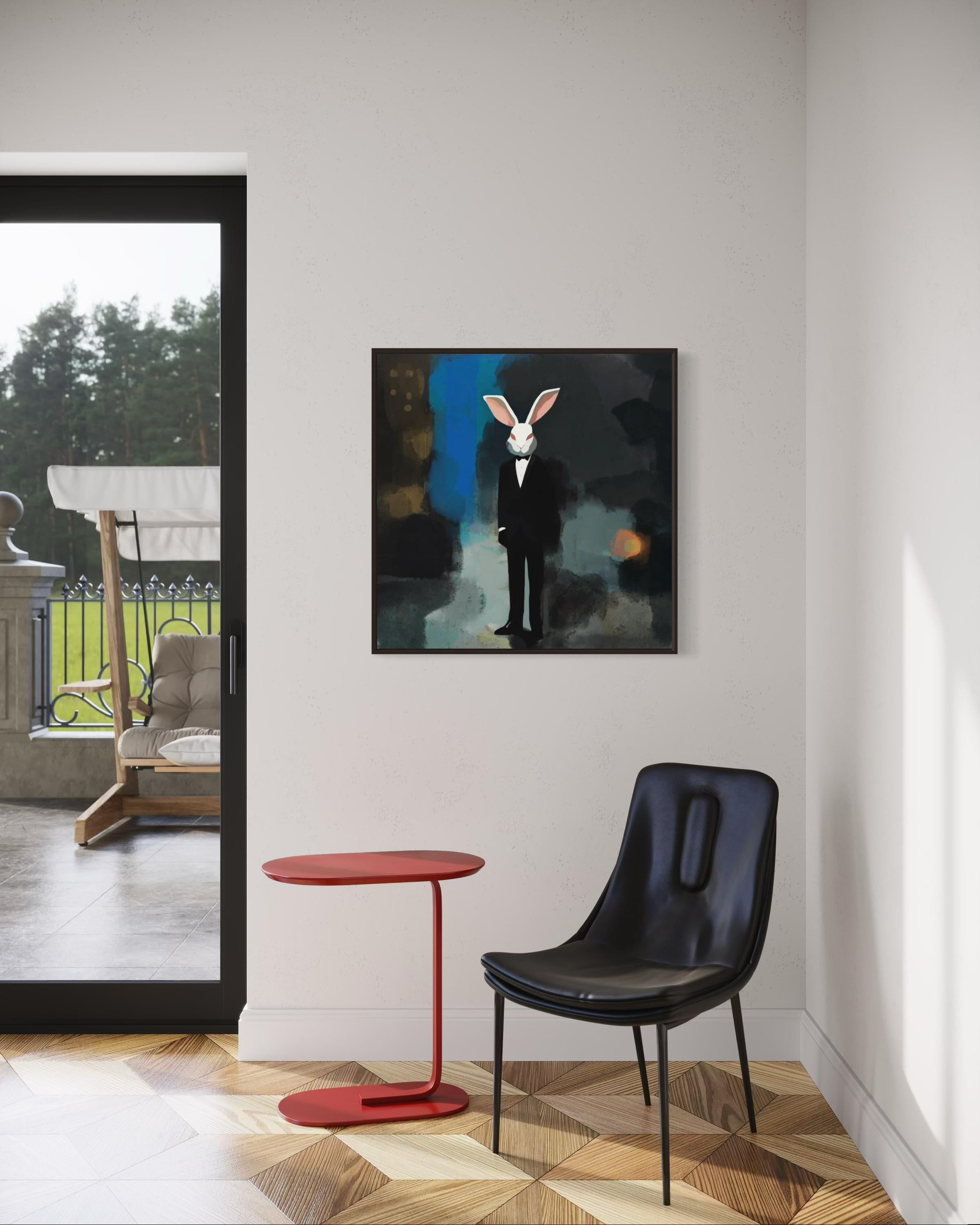 Welche Maske trägst du? 80x80cm, Druck auf Leinwand, Auflage: 20 Pieces im Angebot 3