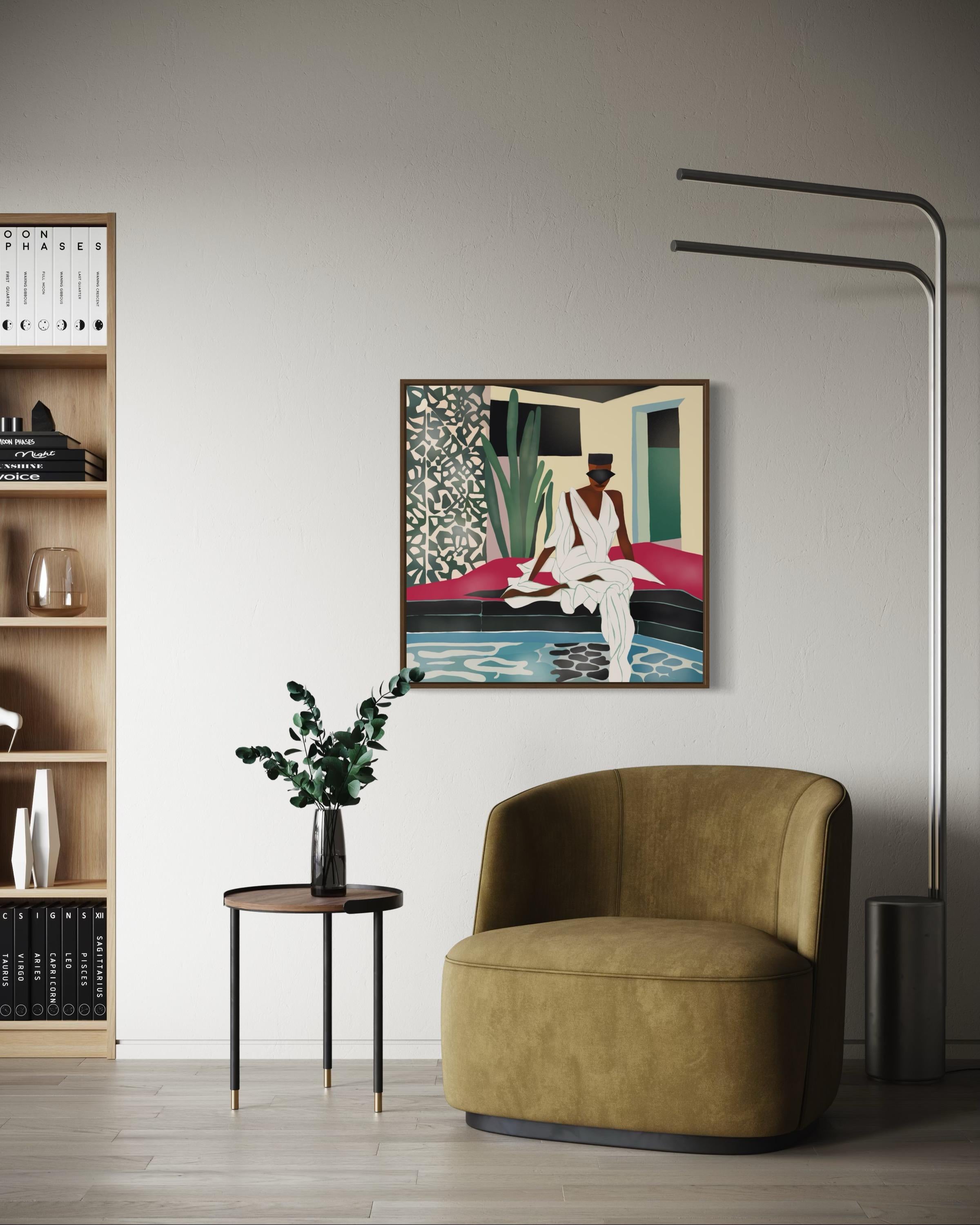 Grace Jones , 70x70cm, print on canvas.Edition 20 pcs. For Sale 2