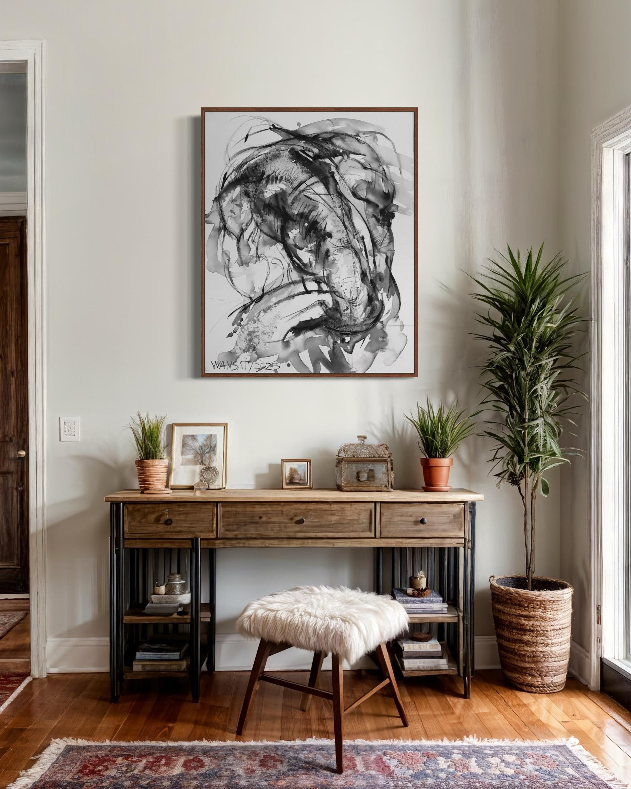Nudo , 100x75cm, acrilico, tela in vendita 1