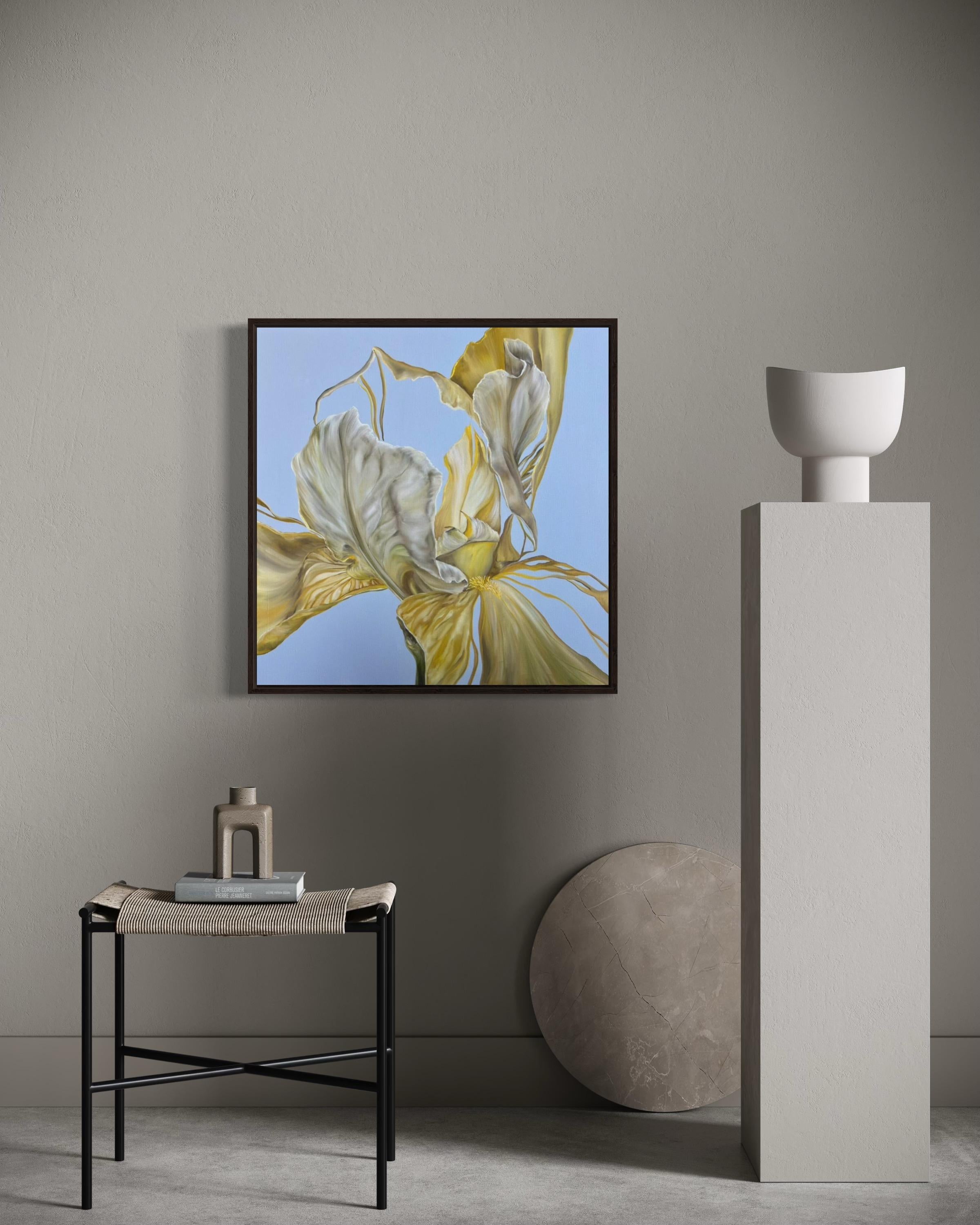 On the wings of golden winds, 60x60 cm, oil on canvas - Contemporary Art by Inna Sumina