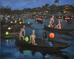 Flashlights, 70x100cm, oil on canvas