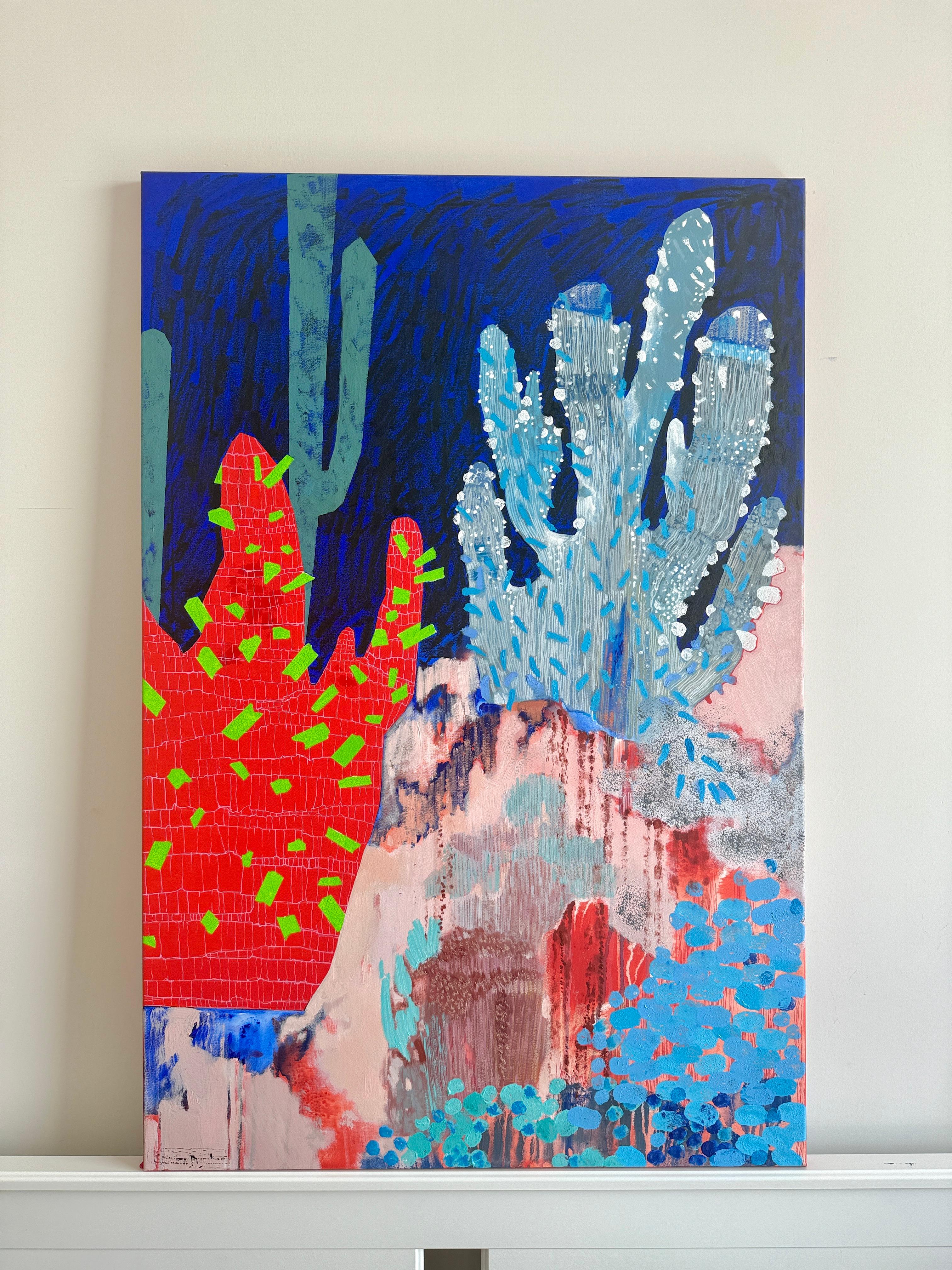 Spines 120x80 cm, acrylique  sur toile - Contemporain Painting par Elizeveta Pugacheva