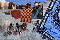 Courtepointe, 80 x120 cm, huile sur toile
