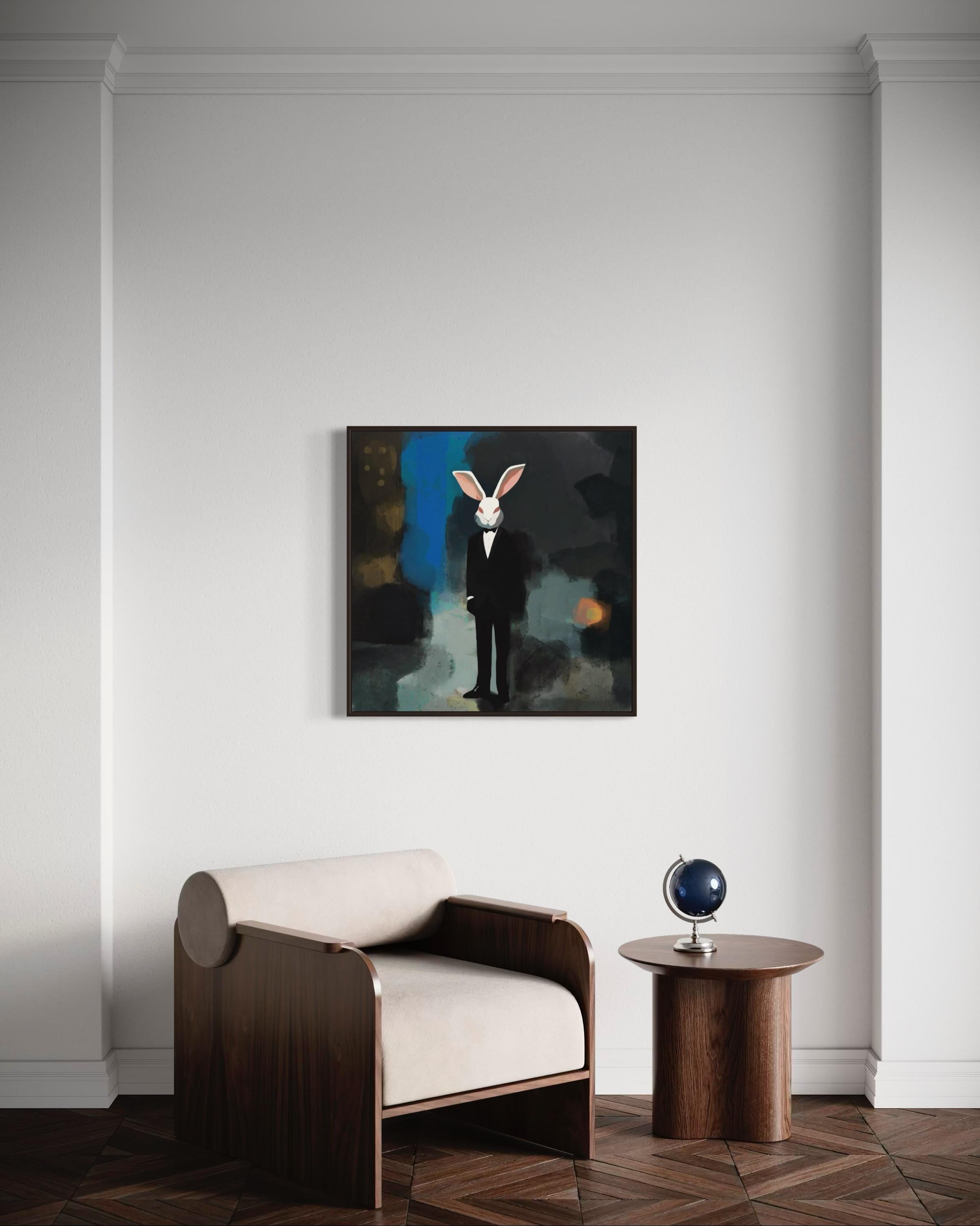 Quel masque portez-vous ? 80x80cm, impression sur toile.édition de 20 pièces en vente 2