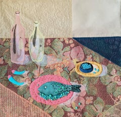 Weiches Bild "Negativ", 2025 Textil 54х57cm, Stickerei