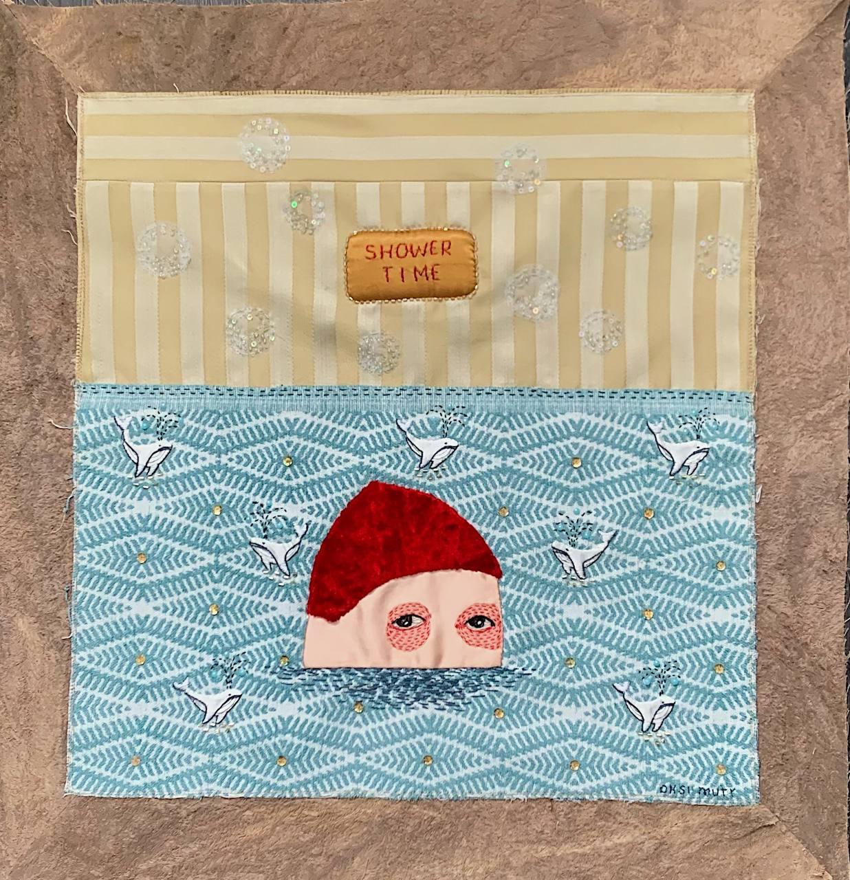 Weiches Bild, 2025 Textil 50x50cm, Stickerei