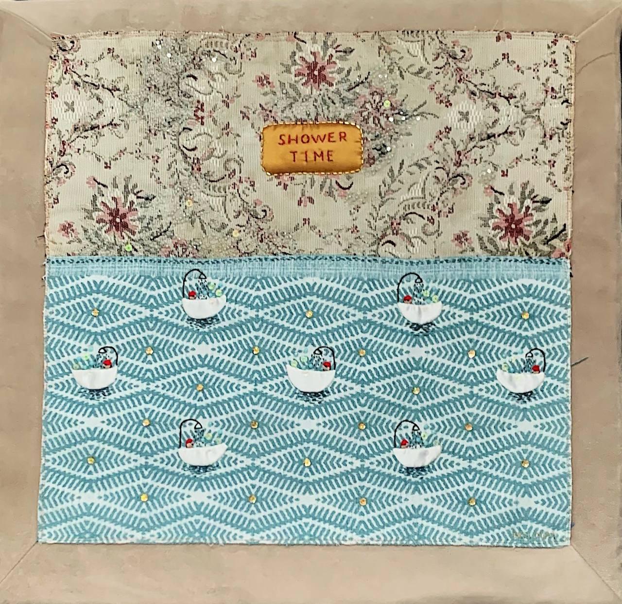 Weiches Bild, 2025 Textil 50x50cm, Stickerei