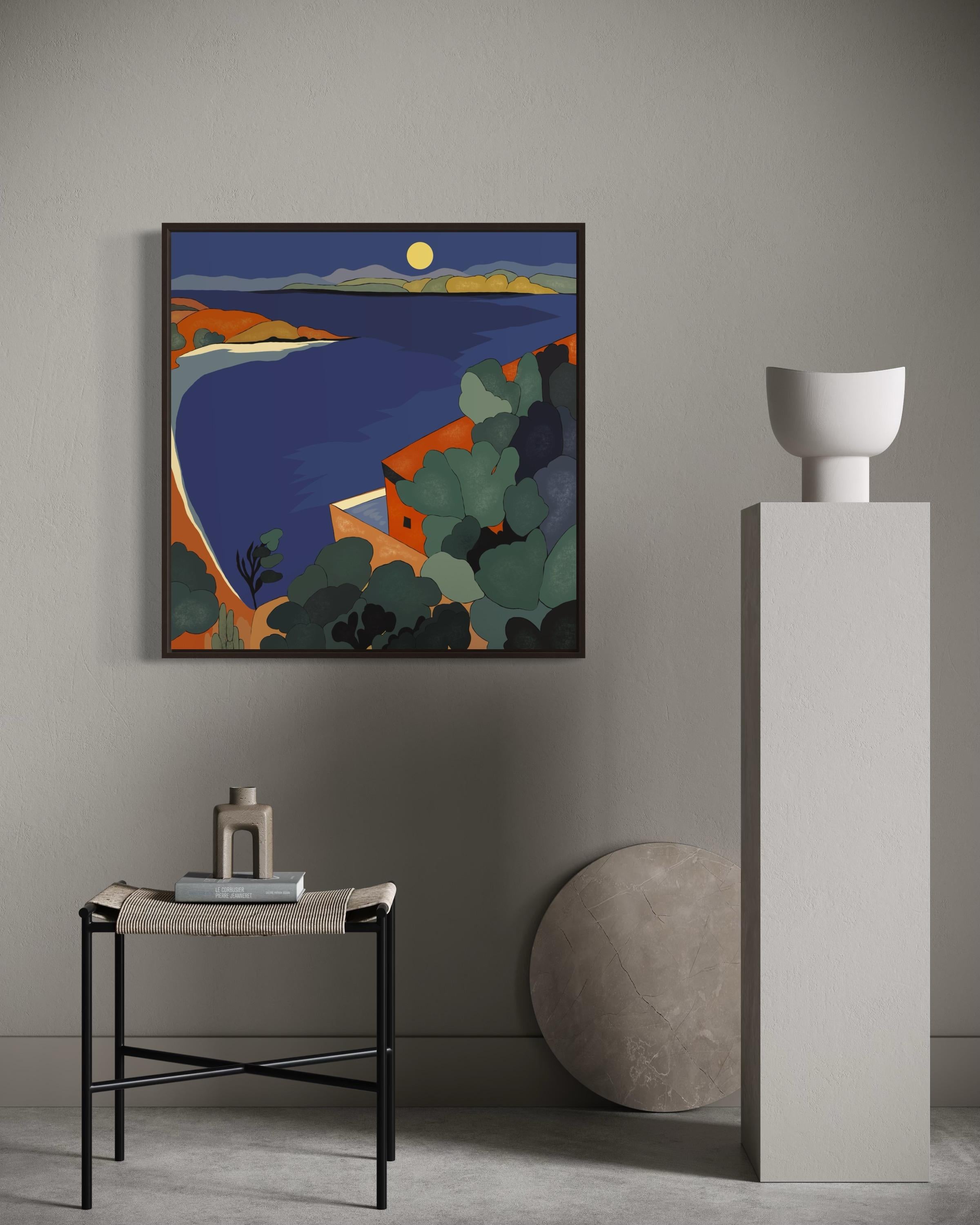 Seascape , 70x70cm, print on canvas.Edition 20 pcs. For Sale 4