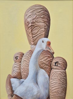 The Human Pet series, 40x30 cm, acrylic on canvas