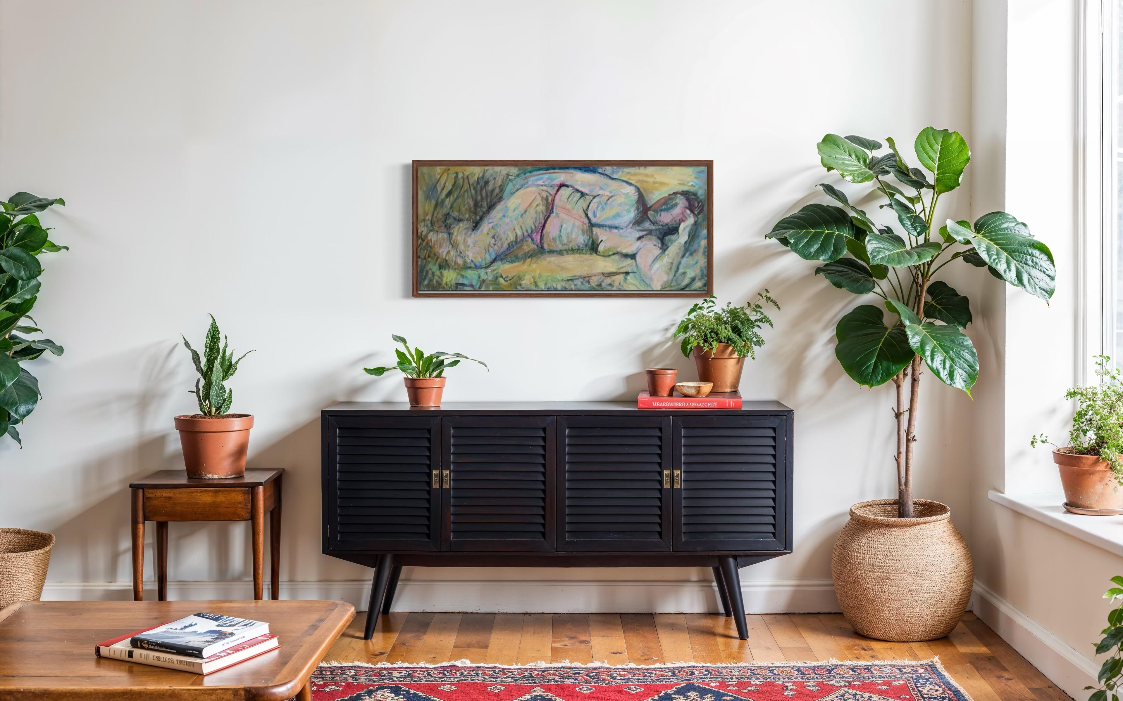 Luce reclinata, 55x120 cm, acrilico su tela in vendita 8