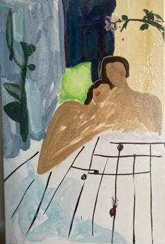 Alexandra Strogonova - “The Lovers”, 60x40cm, acrylic, pastel, canvas “The Lovers”, 60x40cm, acrylic, pastel, canvas