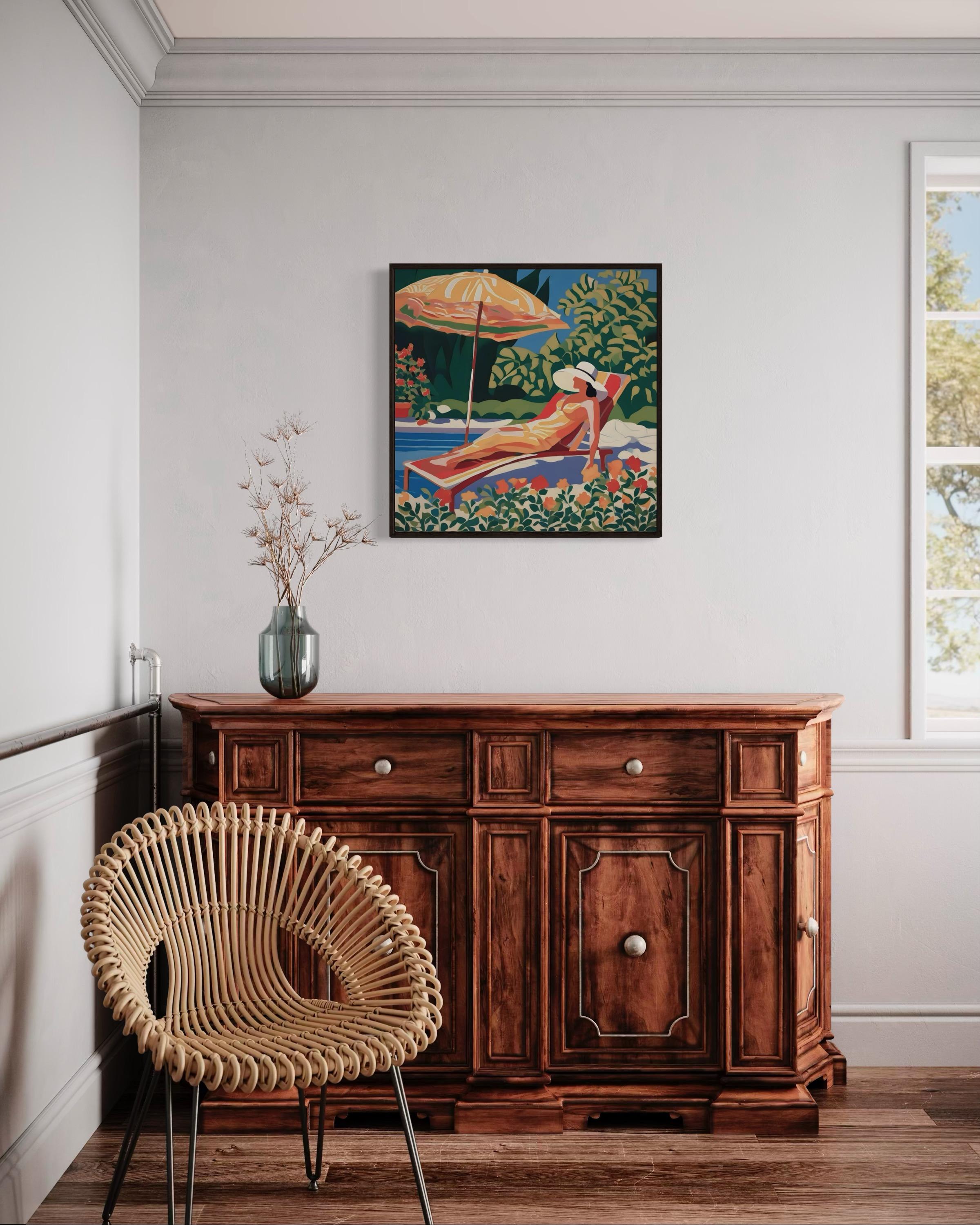 Temps d'été, 70x70cm, impression sur toile, édition 20 pièces. en vente 3