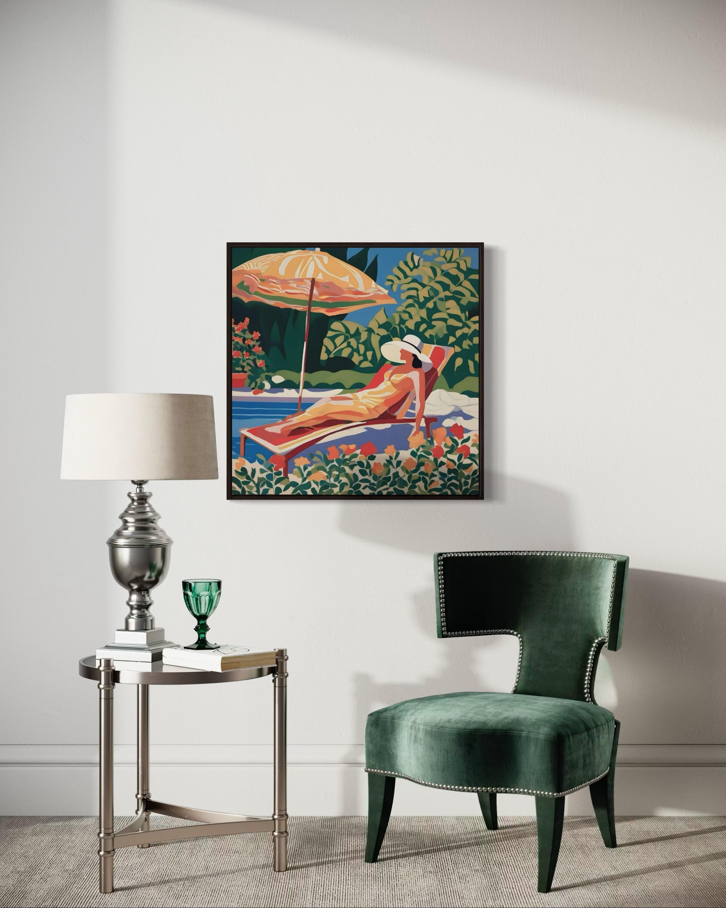 Temps d'été, 70x70cm, impression sur toile, édition 20 pièces. en vente 4