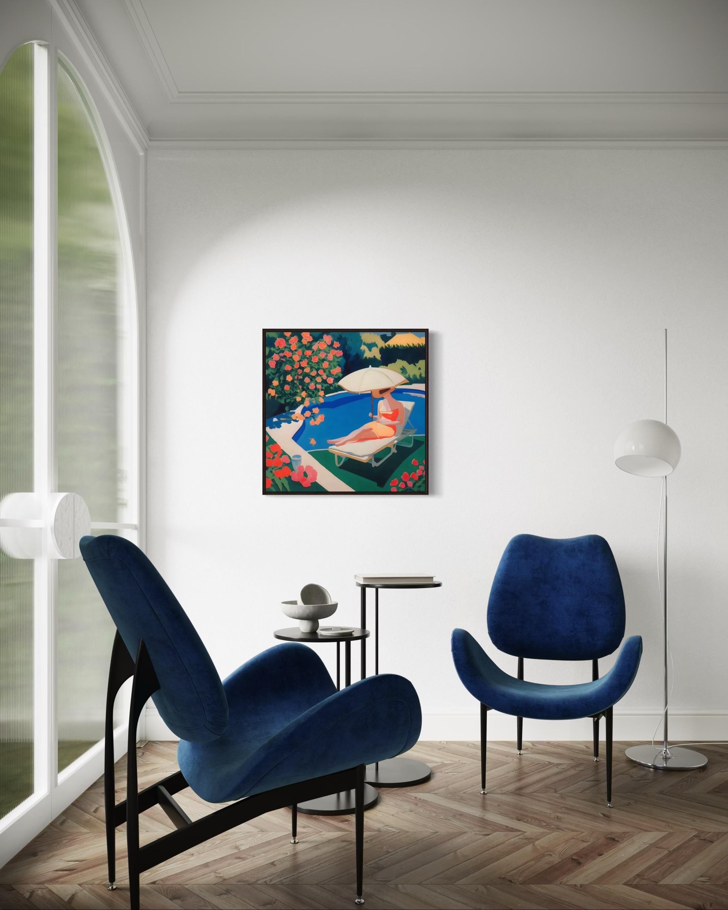 Temps d'été, 70x70cm, impression sur toile, édition 20 pièces. en vente 3