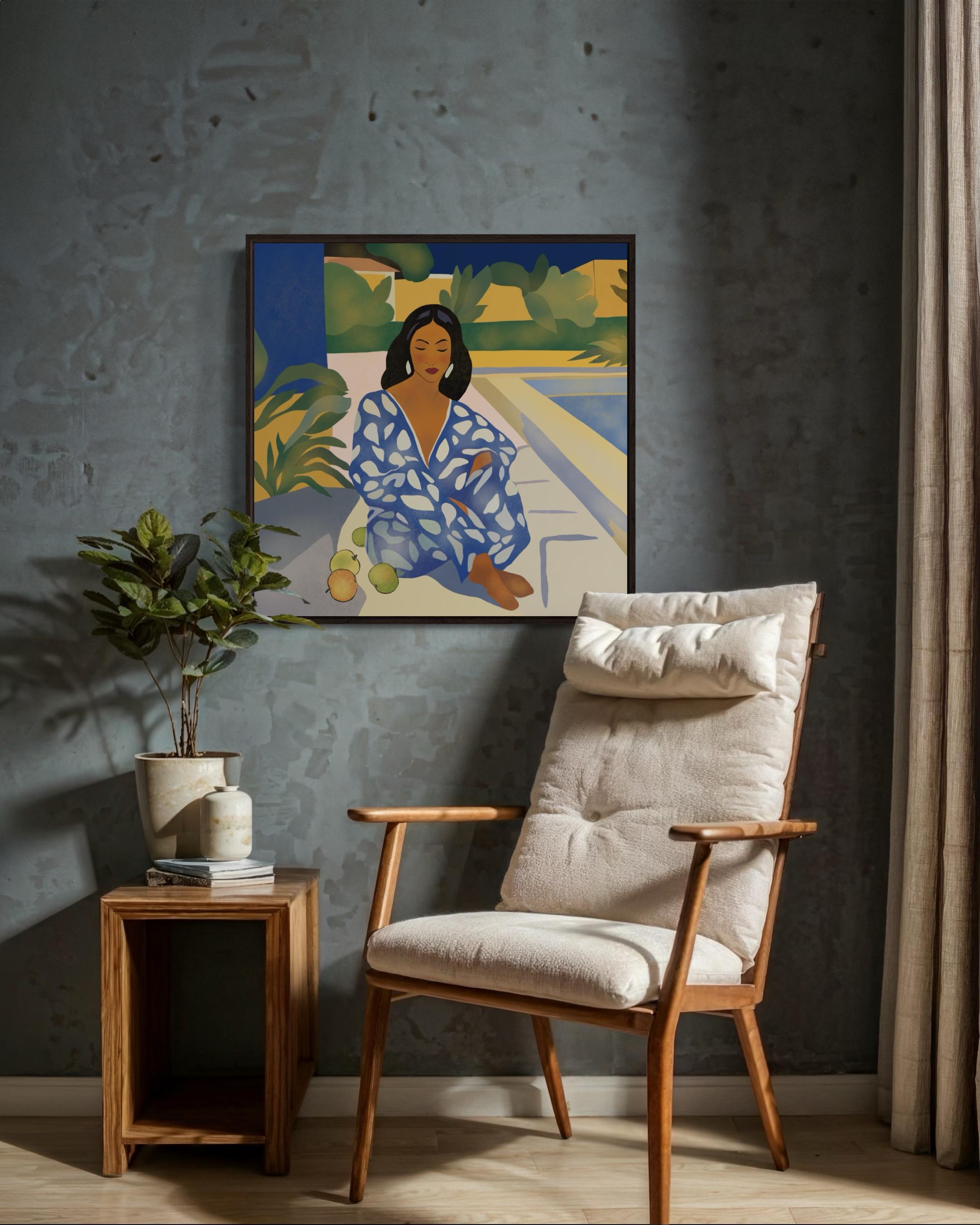 Temps d'été, 70x70cm, impression sur toile, édition 20 pièces. en vente 6