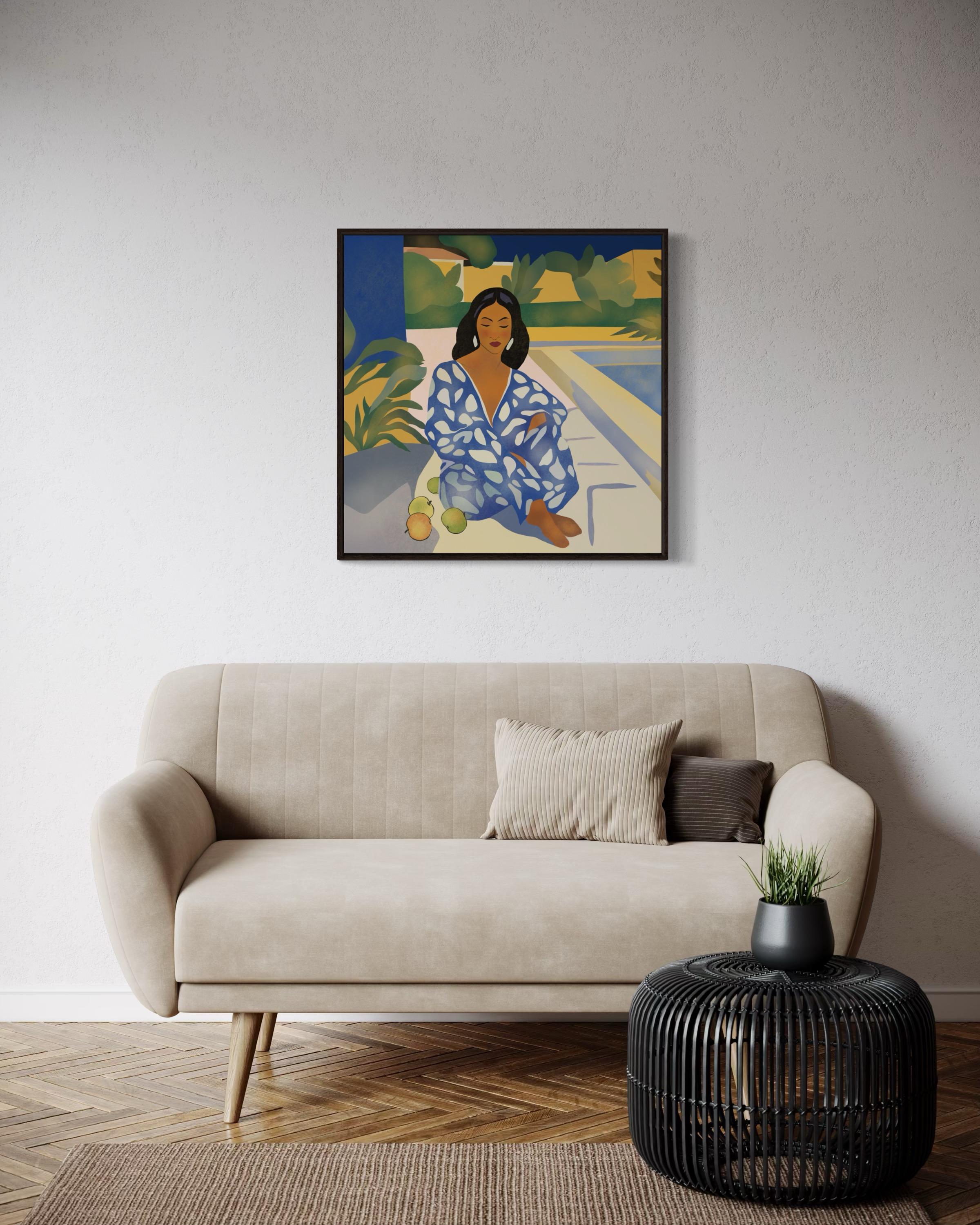 Temps d'été, 70x70cm, impression sur toile, édition 20 pièces. en vente 7