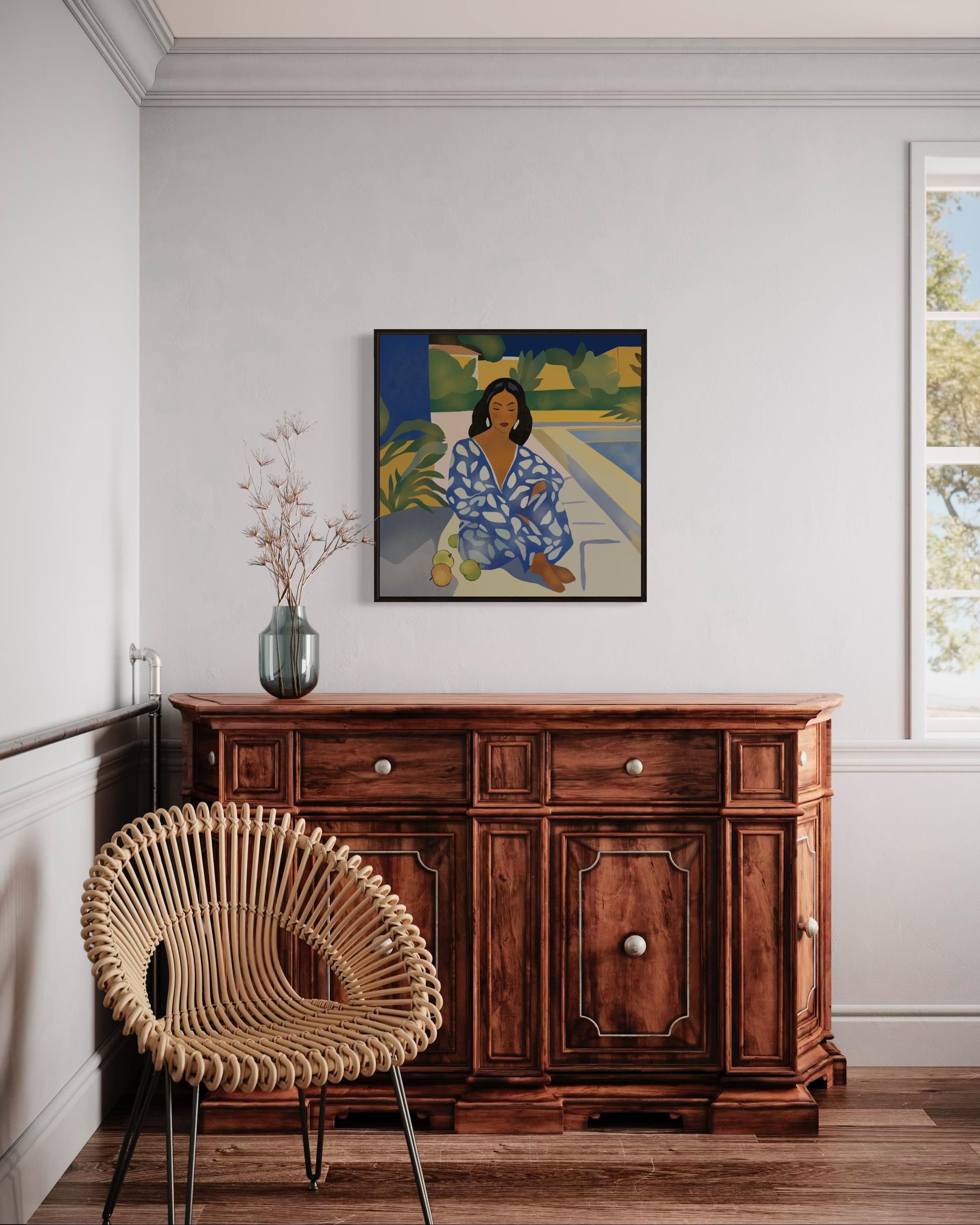 Temps d'été, 70x70cm, impression sur toile, édition 20 pièces. en vente 8