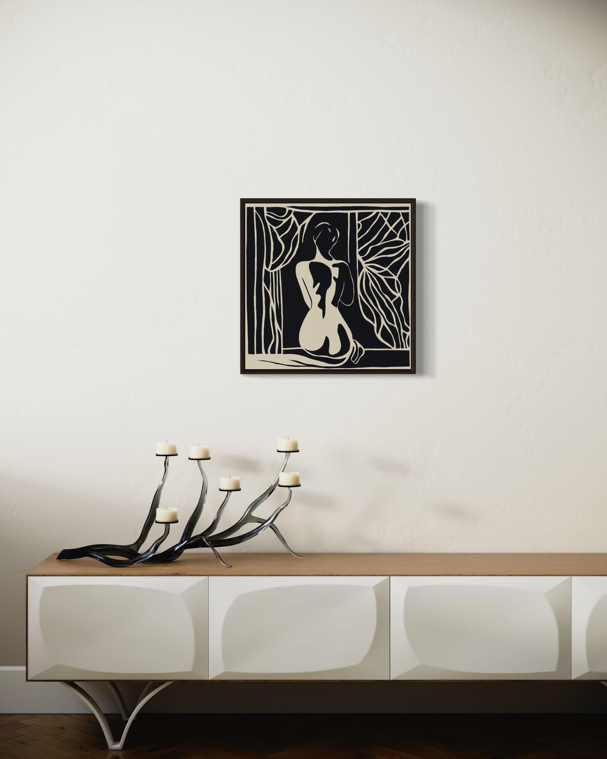 Nudo, 50x50cm, stampa su tela. Edizione 20 pezzi. - Art Pop Art di Nina Tsoriti