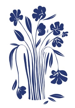 Natura morta blu, 62x43 cm, stampa su tela. Edizione 20 pezzi.