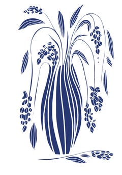 Natura morta blu, 62x43 cm, stampa su tela. Edizione 20 pezzi.