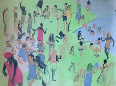 By the pool, 100x140 cm, oil/canvas