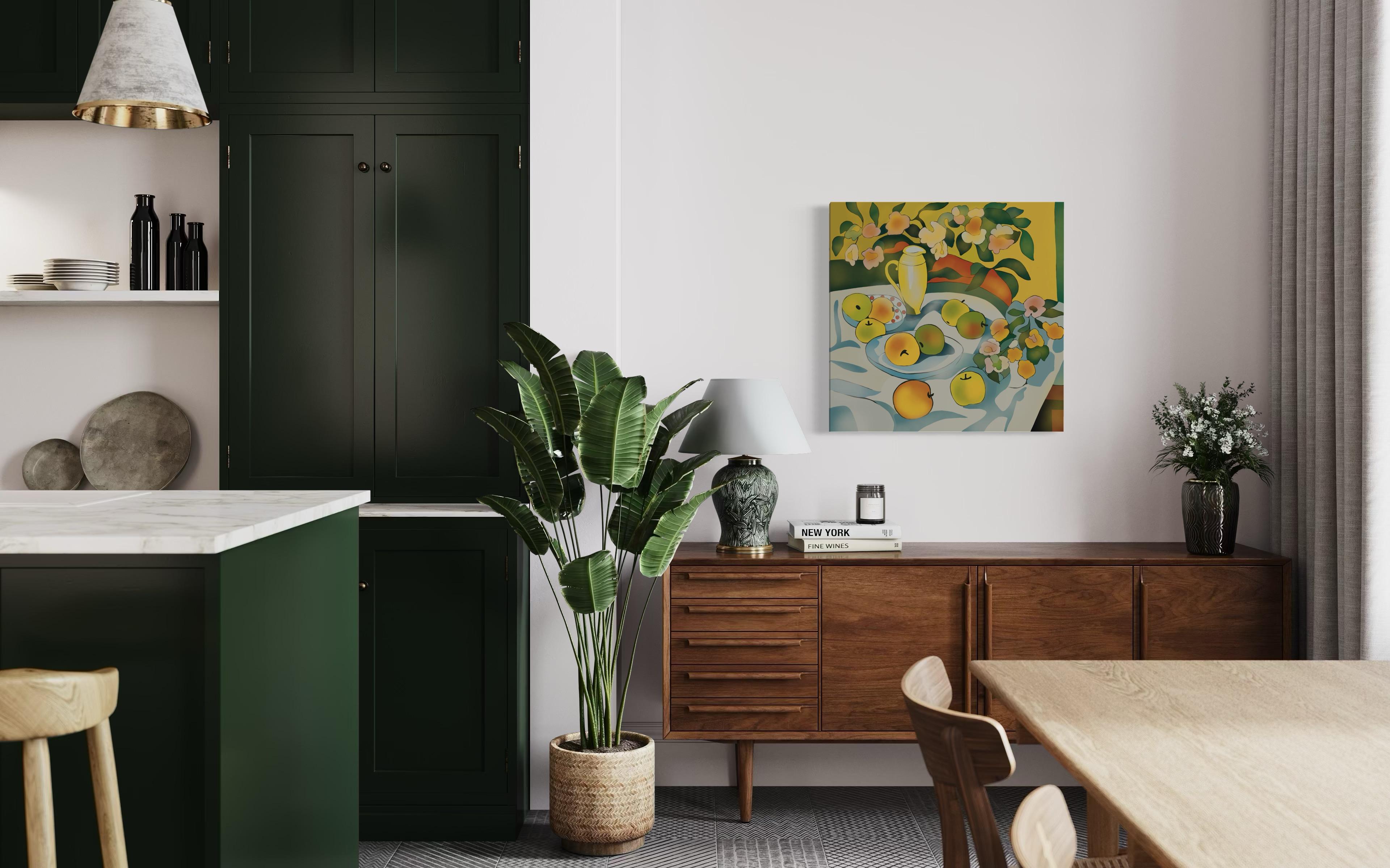 Nature morte, 70x70cm, impression sur toile, édition 20 pcs. en vente 2