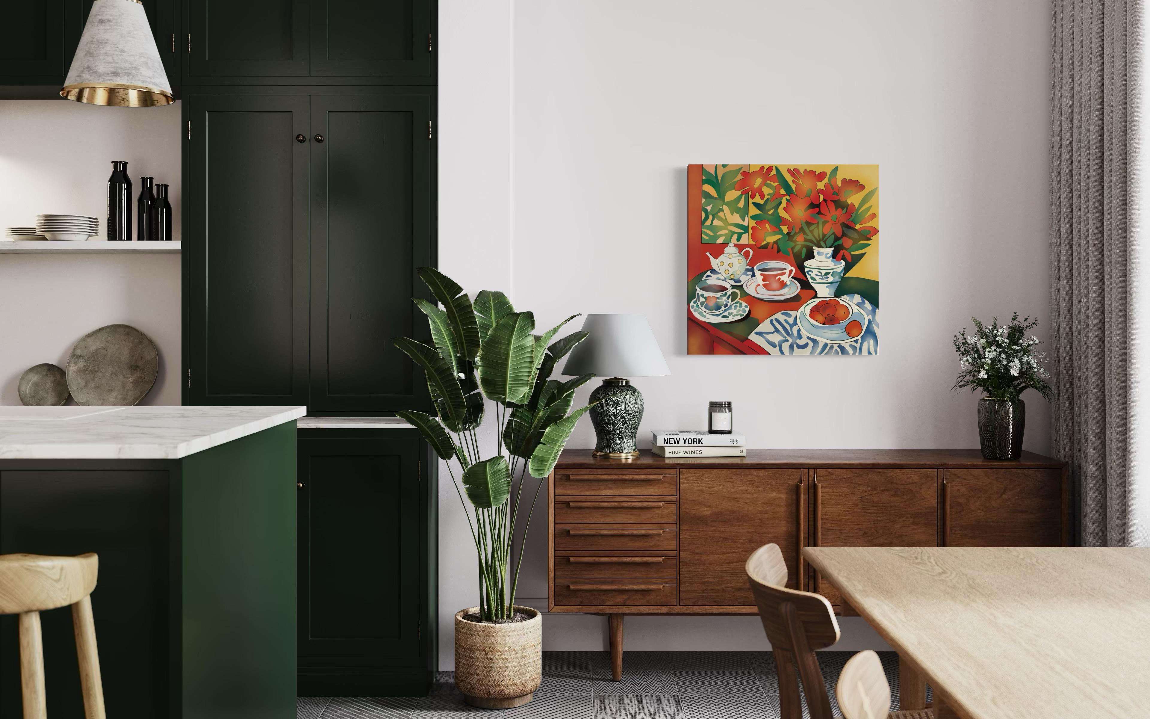 Red still life , 70x70cm, print on canvas.Edition 20 pcs. For Sale 3