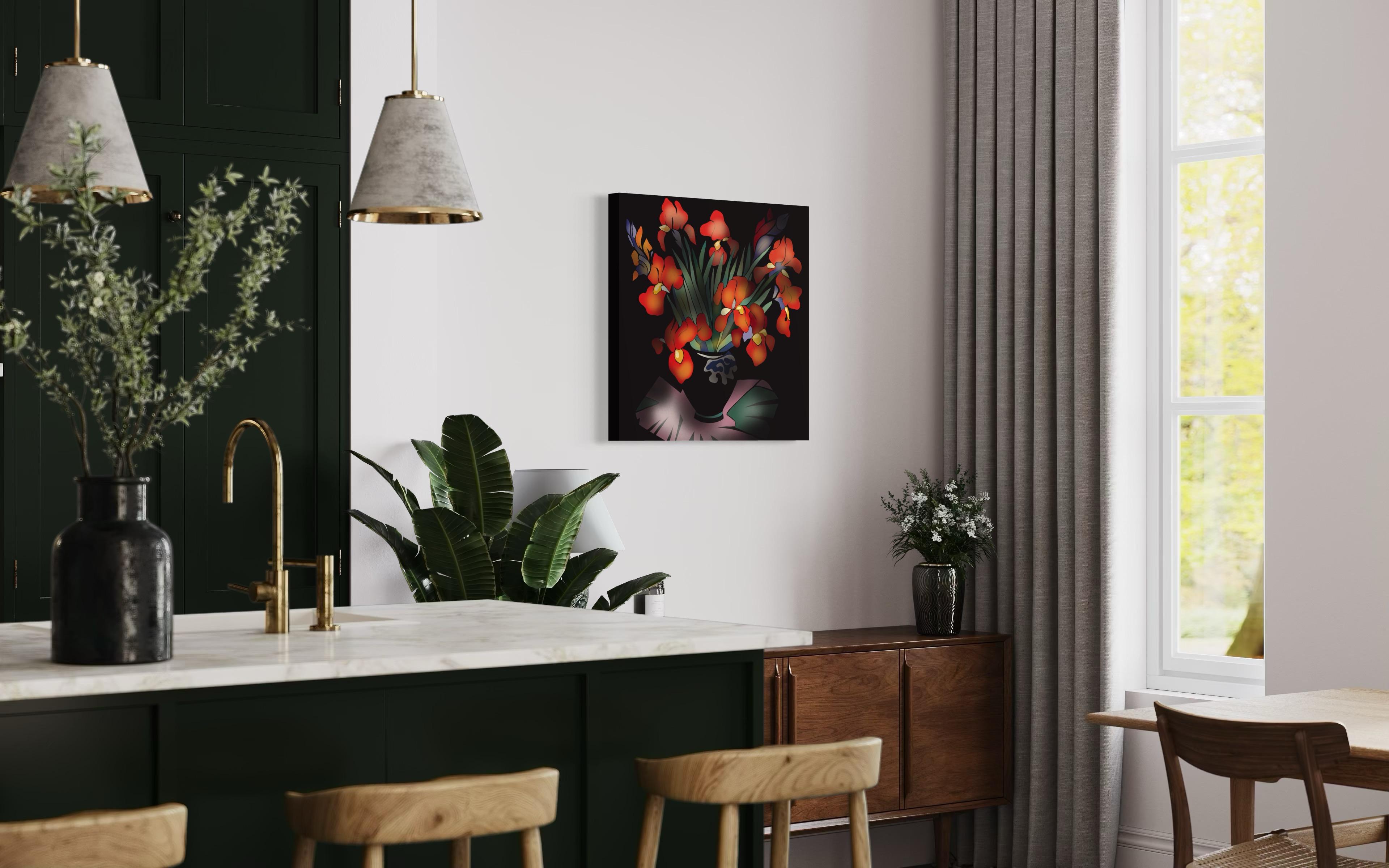 Nature morte, 70x70cm, impression sur toile, édition 20 pcs. en vente 2