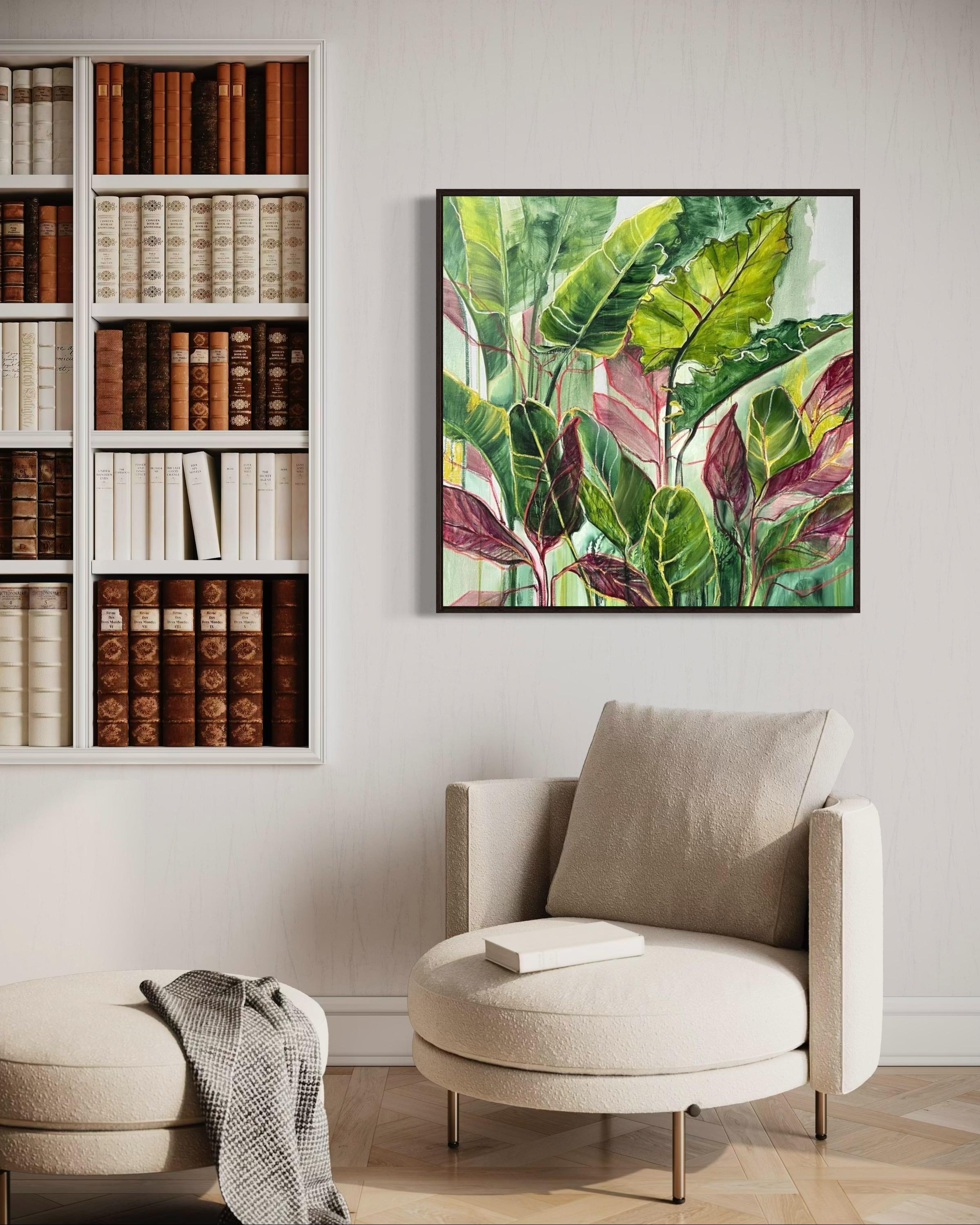 sunny day, 90x90 cm, oil on canvas - Contemporary Art by Inna Sumina