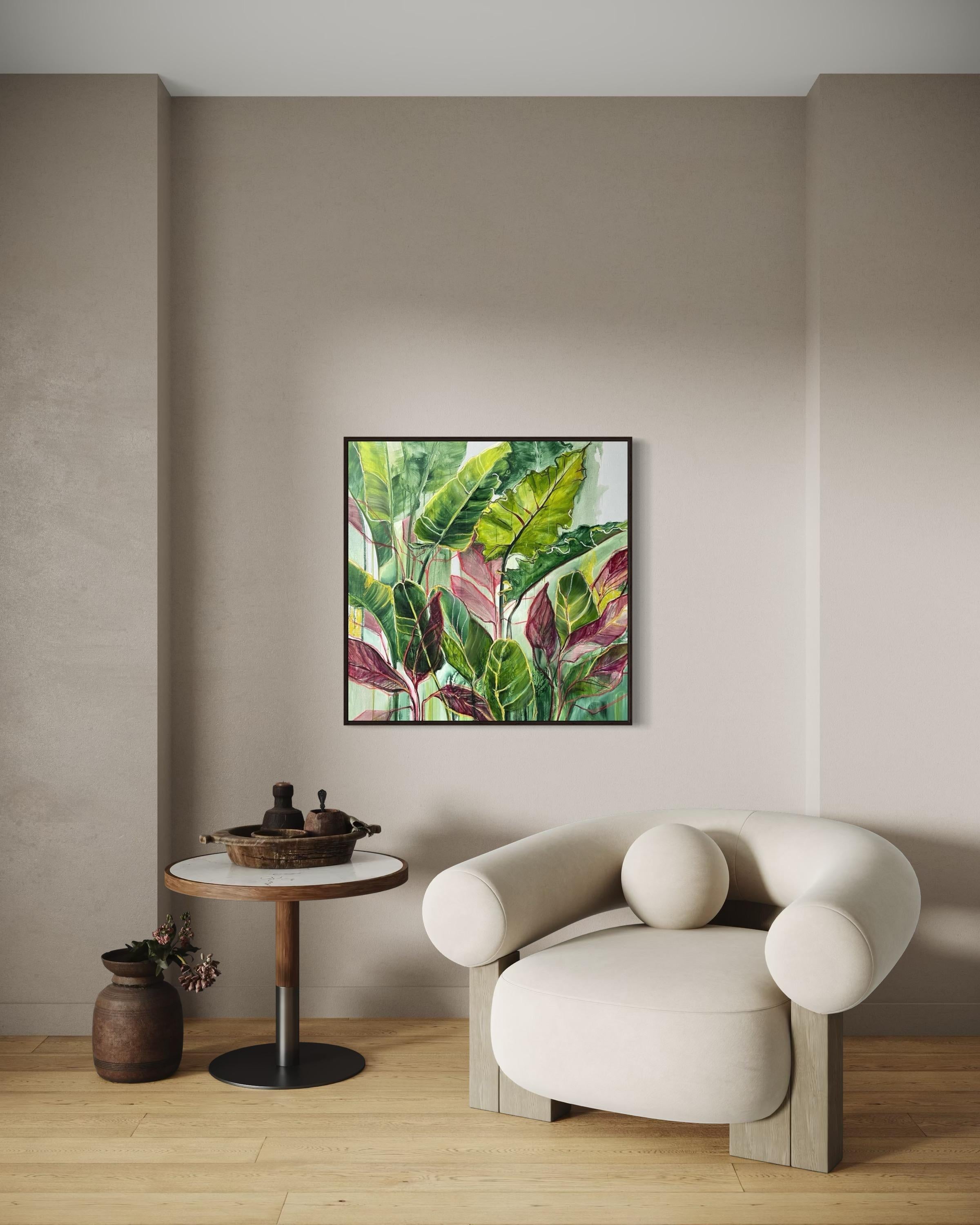 sunny day, 90x90 cm, oil on canvas For Sale 2