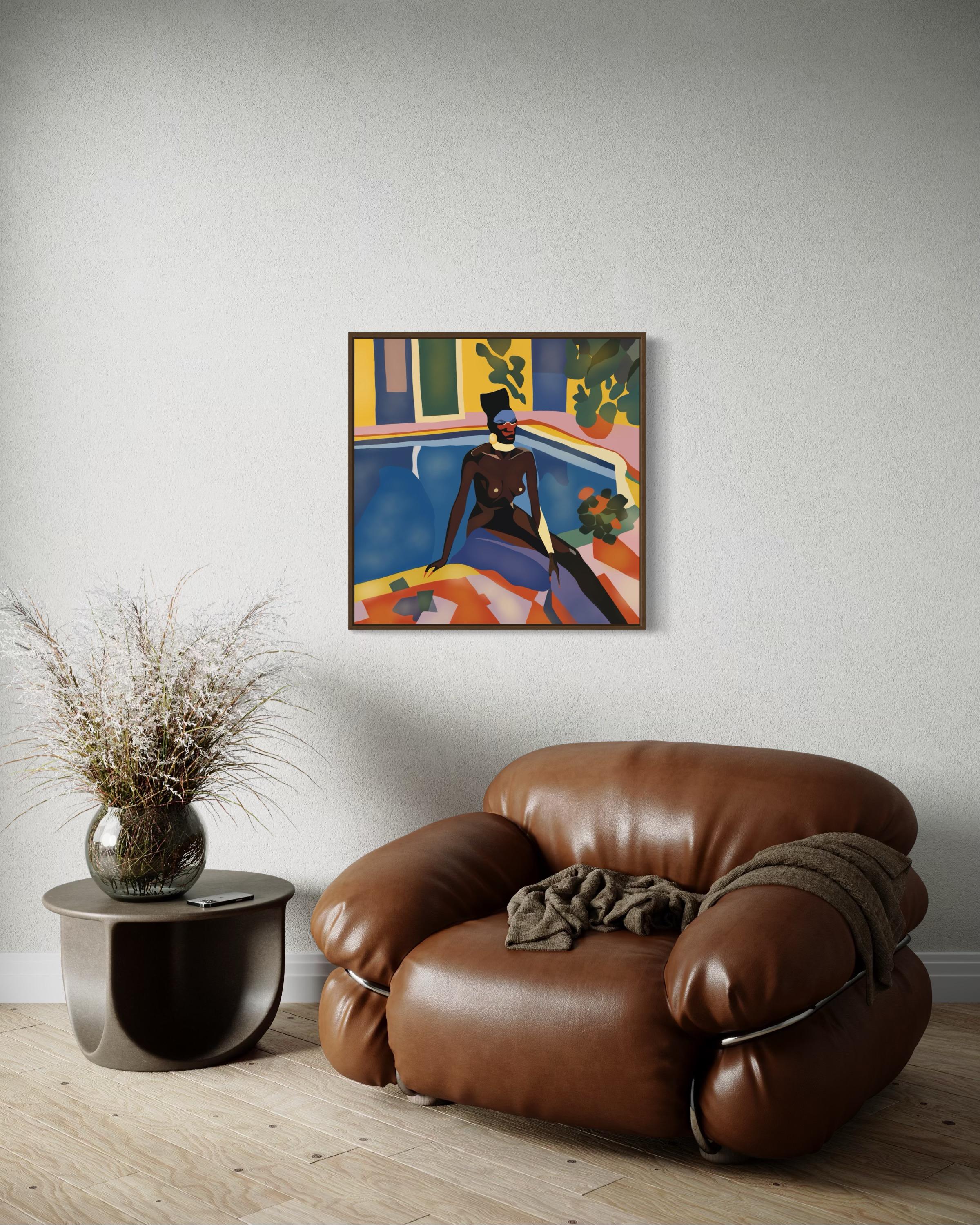 Grace Jones, 70 x 70 cm, impression sur toile, édition 20 pièces. en vente 3