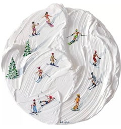 Grelkafest, 40cm, acrylique sur toile, pâte de texture