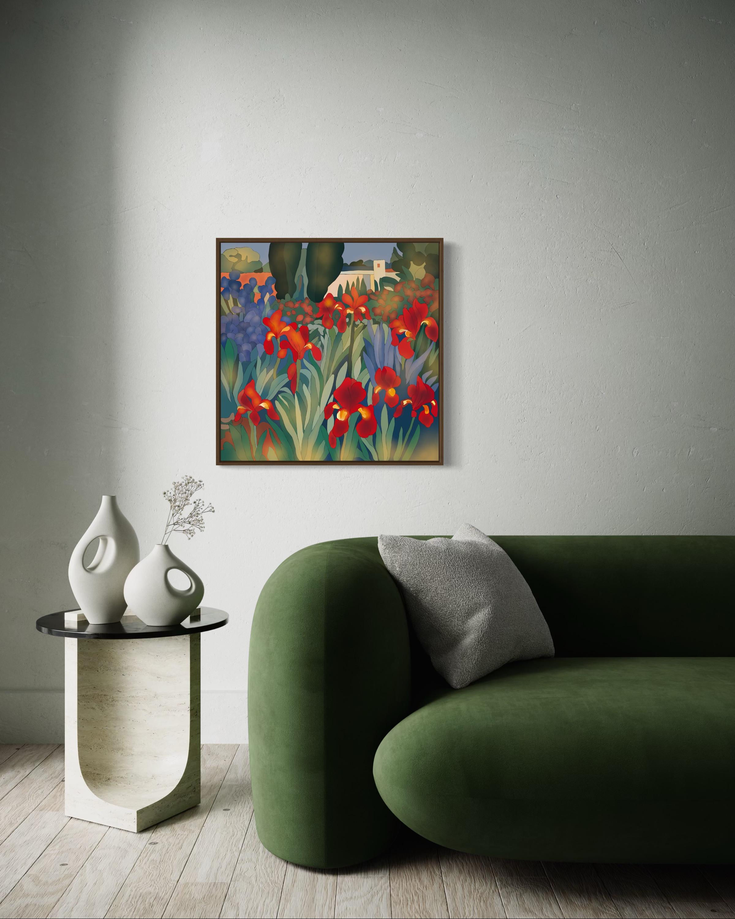 Jour nuageux, 70x70cm, impression sur toile, édition 20 pièces. - Pop Art Print par Nina Tsoriti