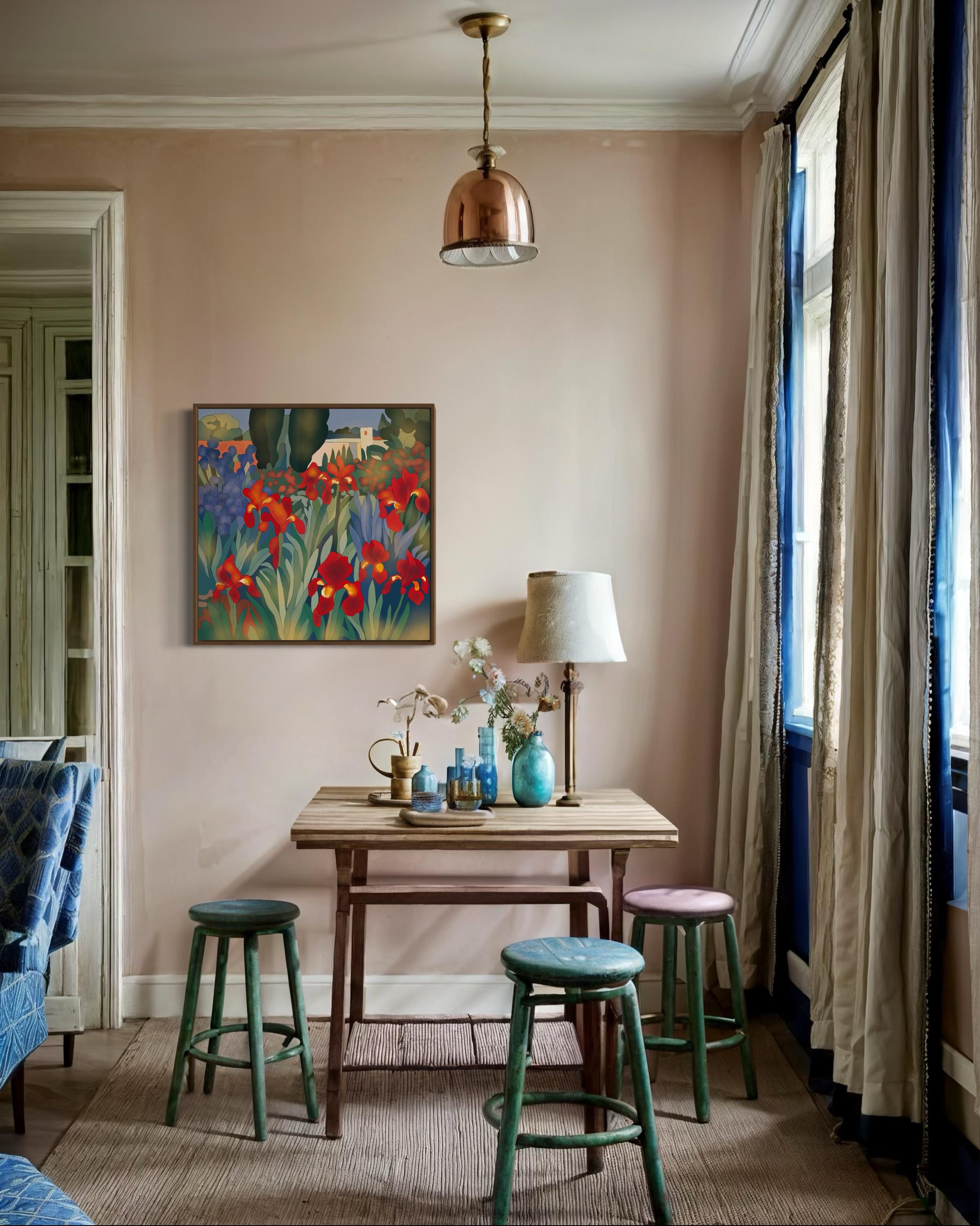 Jour nuageux, 70x70cm, impression sur toile, édition 20 pièces. en vente 2