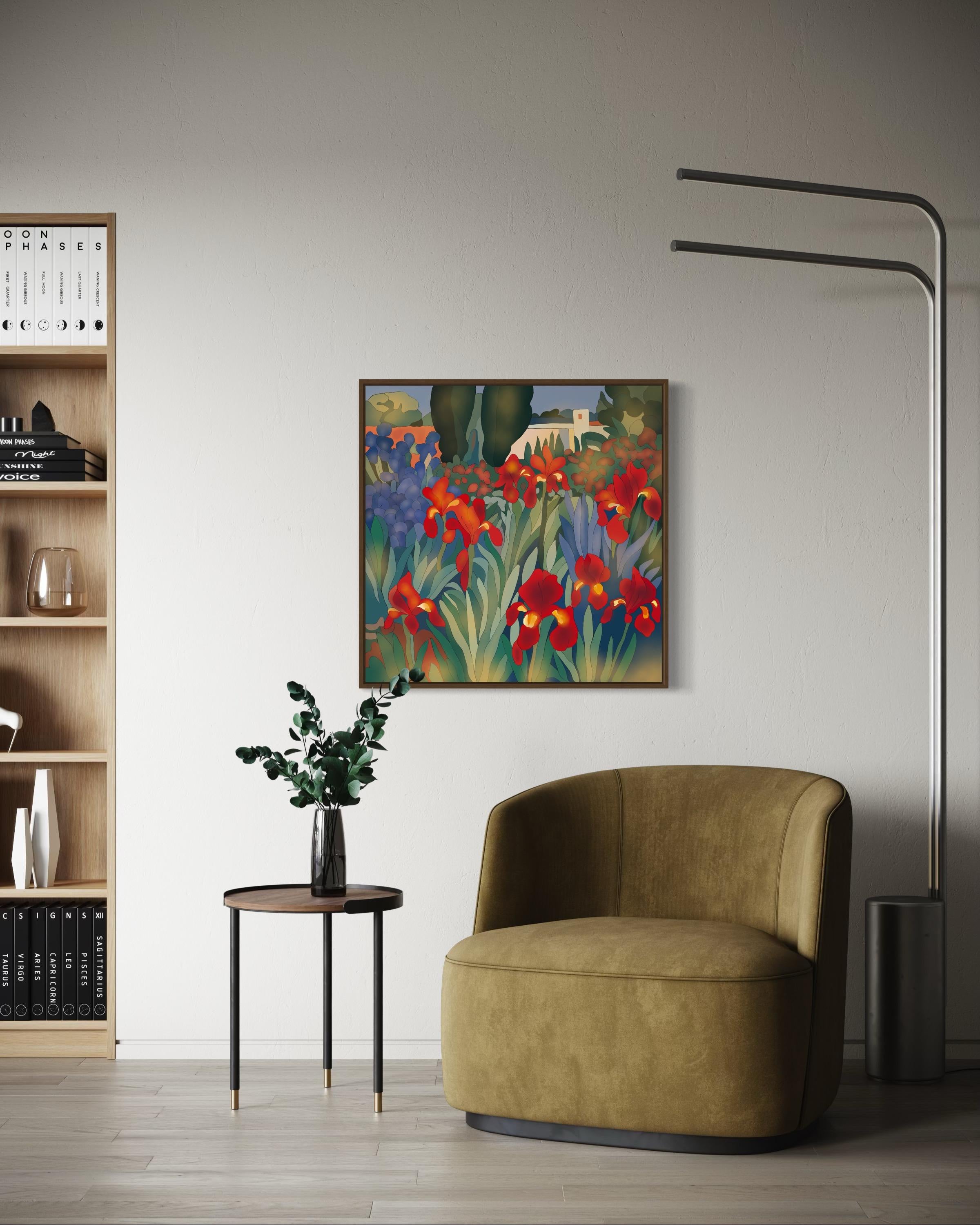 Jour nuageux, 70x70cm, impression sur toile, édition 20 pièces. en vente 5