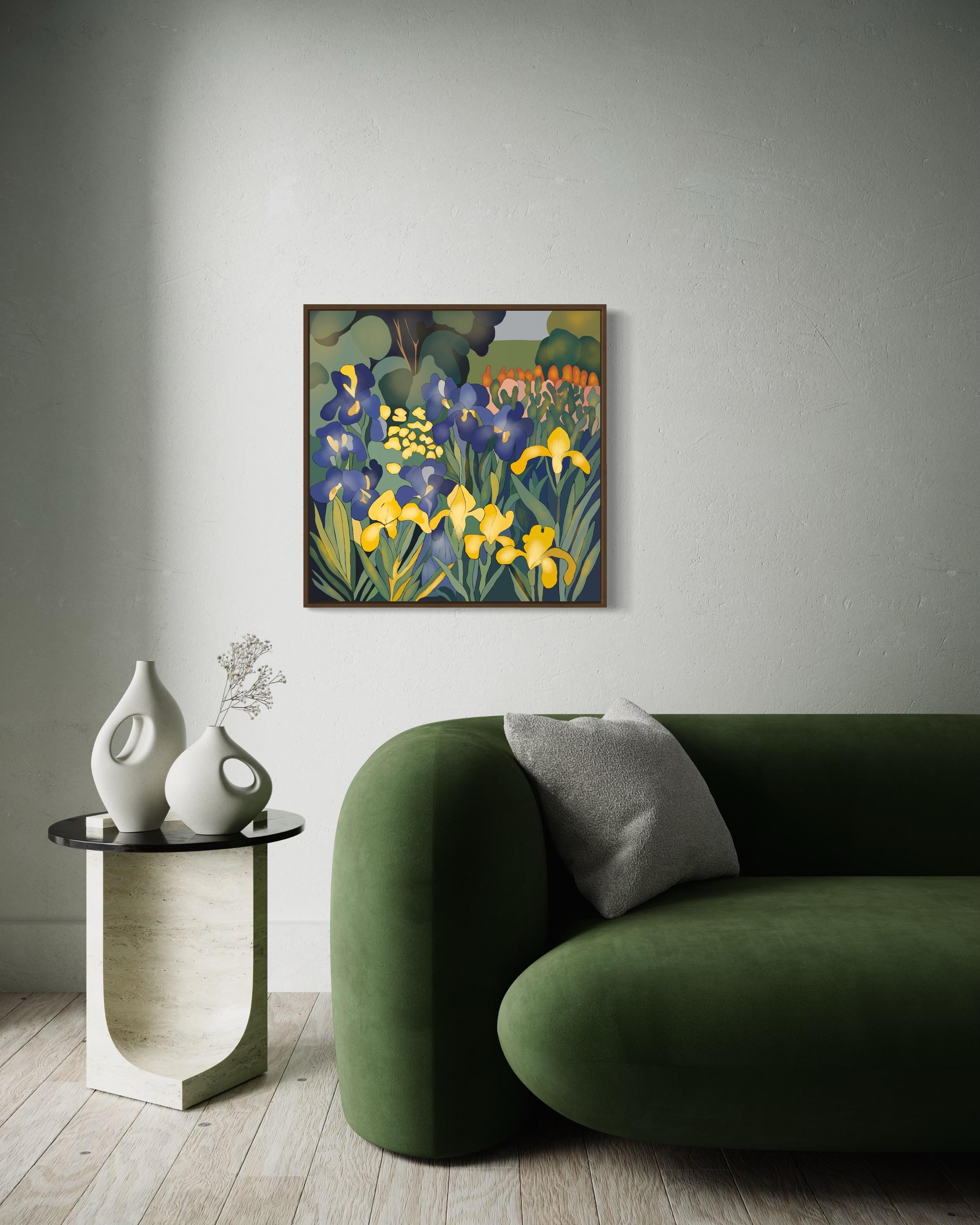 Jour nuageux, 70x70cm, impression sur toile, édition 20 pièces. - Pop Art Print par Nina Tsoriti