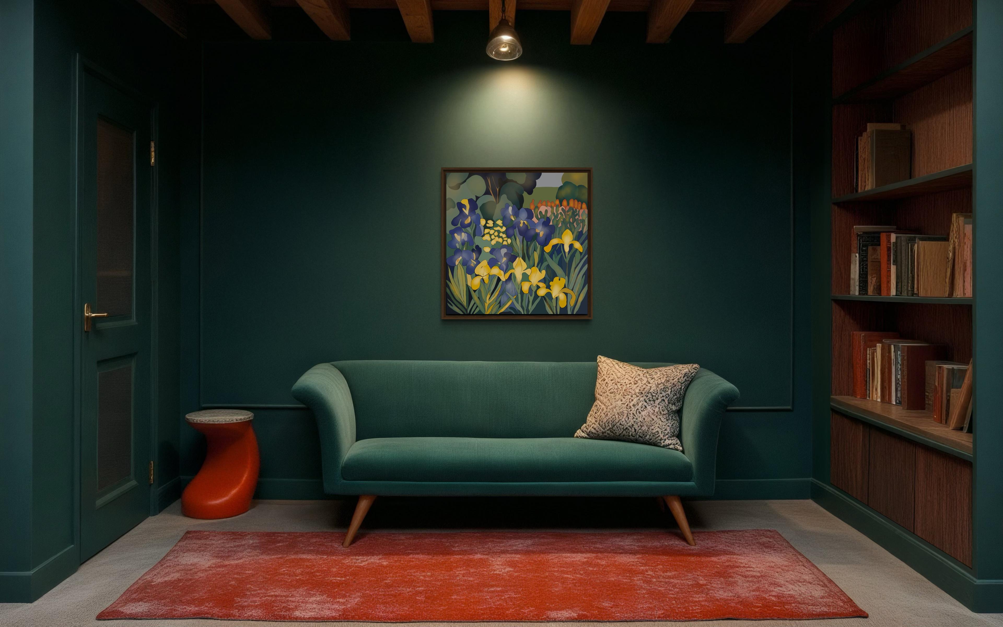 Jour nuageux, 70x70cm, impression sur toile, édition 20 pièces. en vente 2