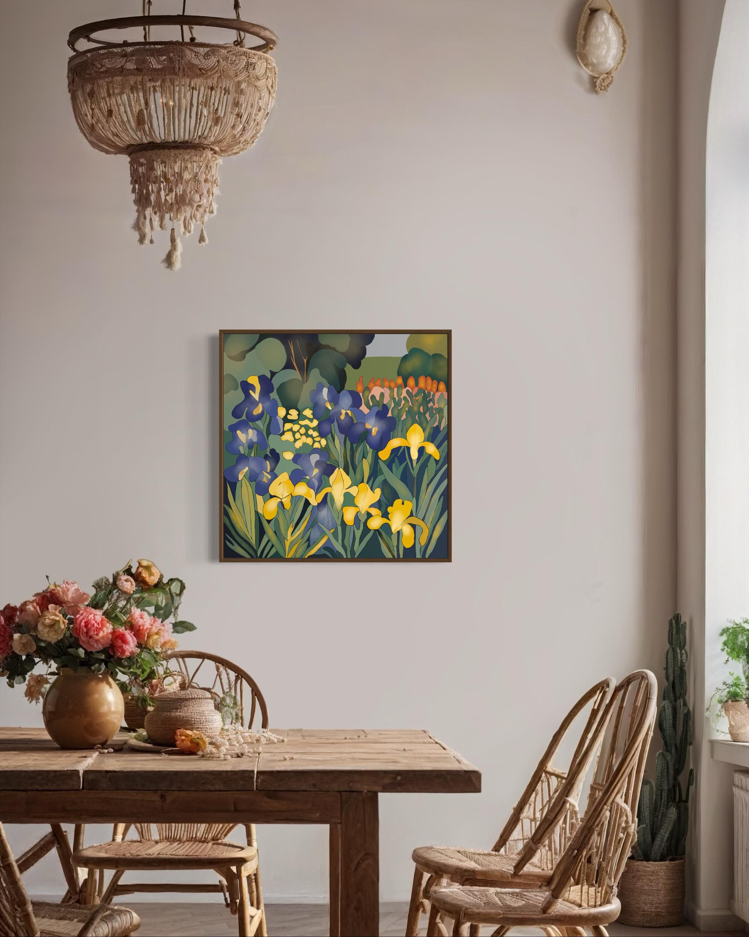 Jour nuageux, 70x70cm, impression sur toile, édition 20 pièces. en vente 3