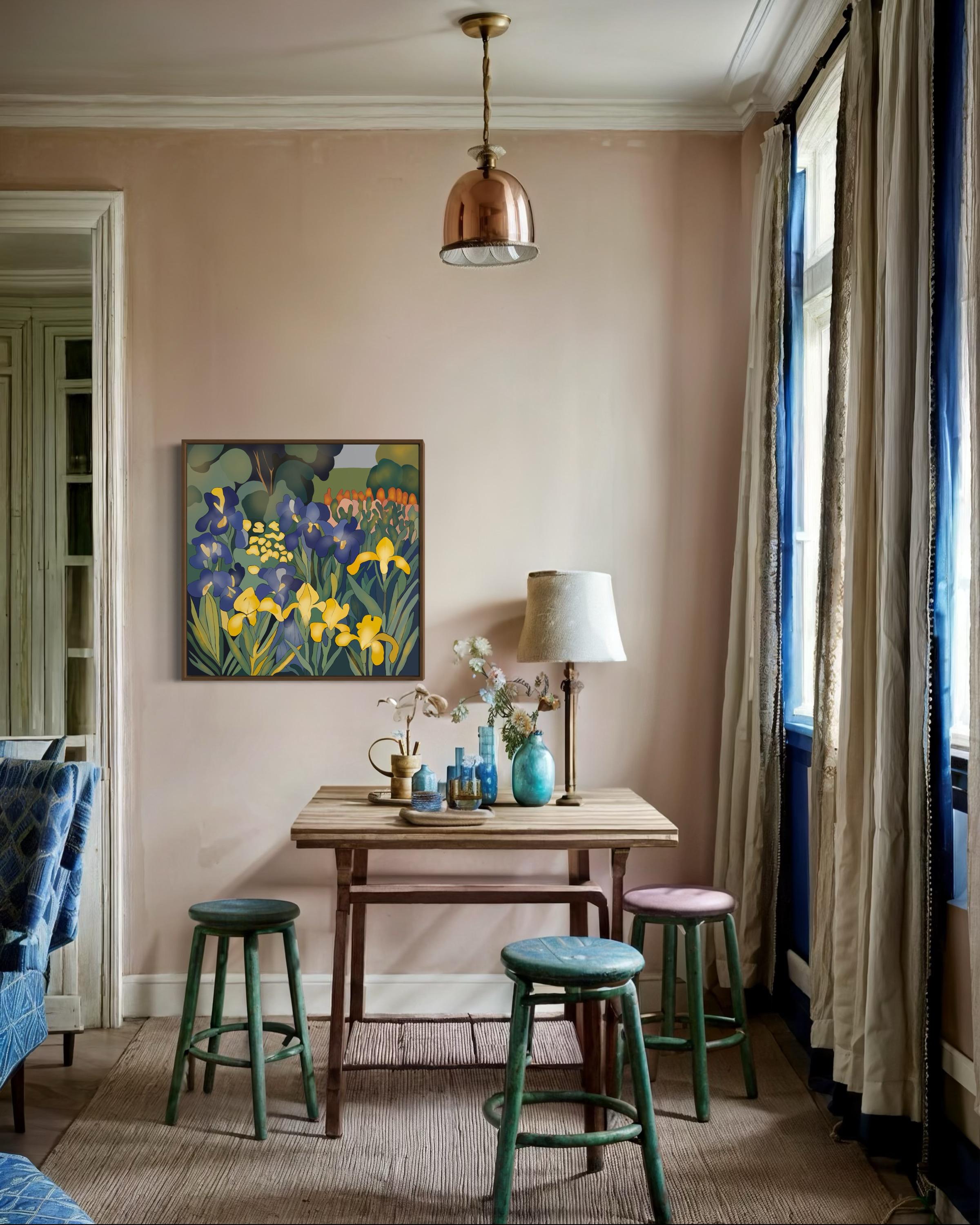 Jour nuageux, 70x70cm, impression sur toile, édition 20 pièces. en vente 4