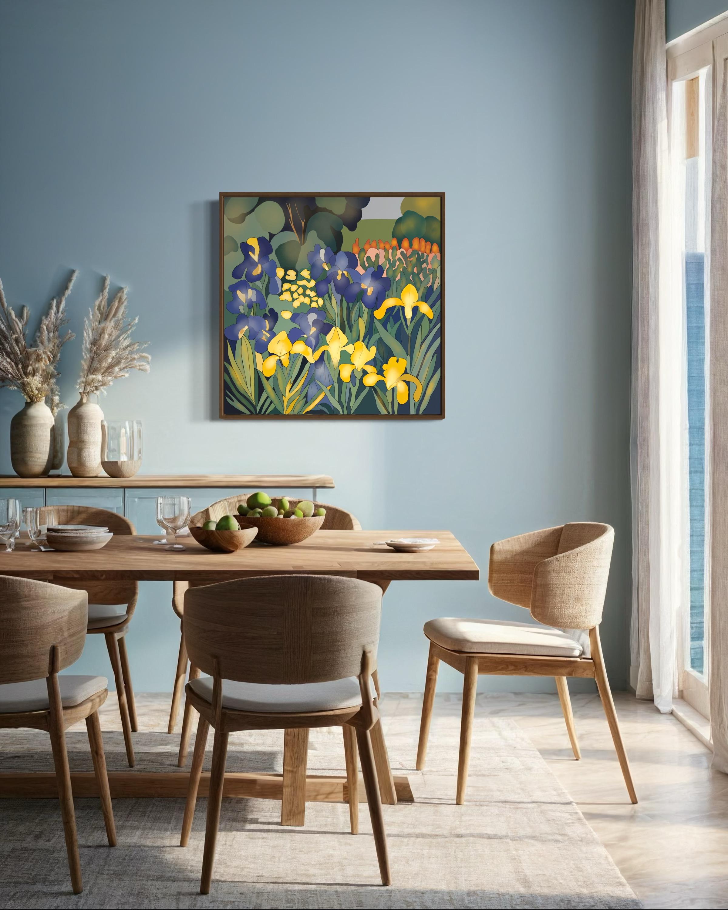 Jour nuageux, 70x70cm, impression sur toile, édition 20 pièces. en vente 5